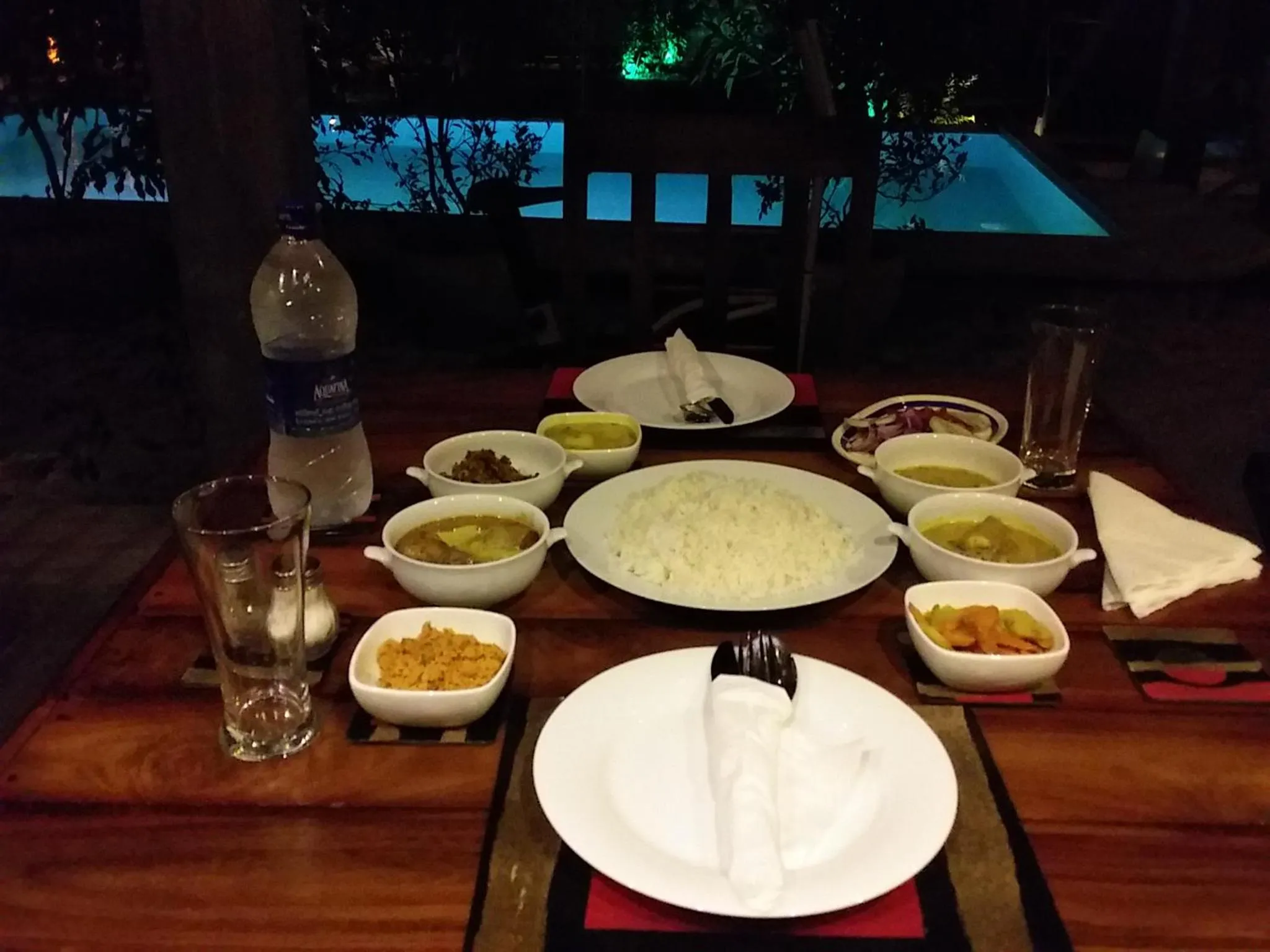 Dinner in Negombo The Nature Villa and Cabanas