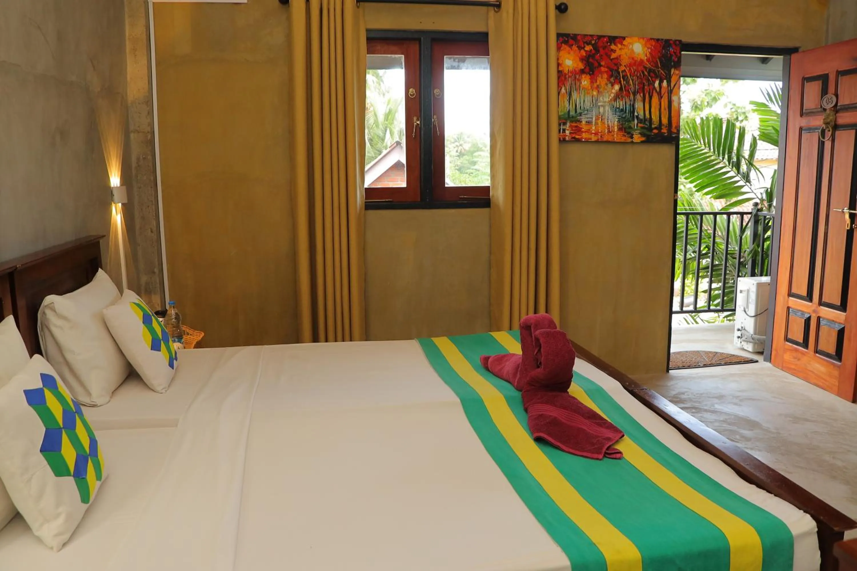 Bed in Negombo The Nature Villa and Cabanas