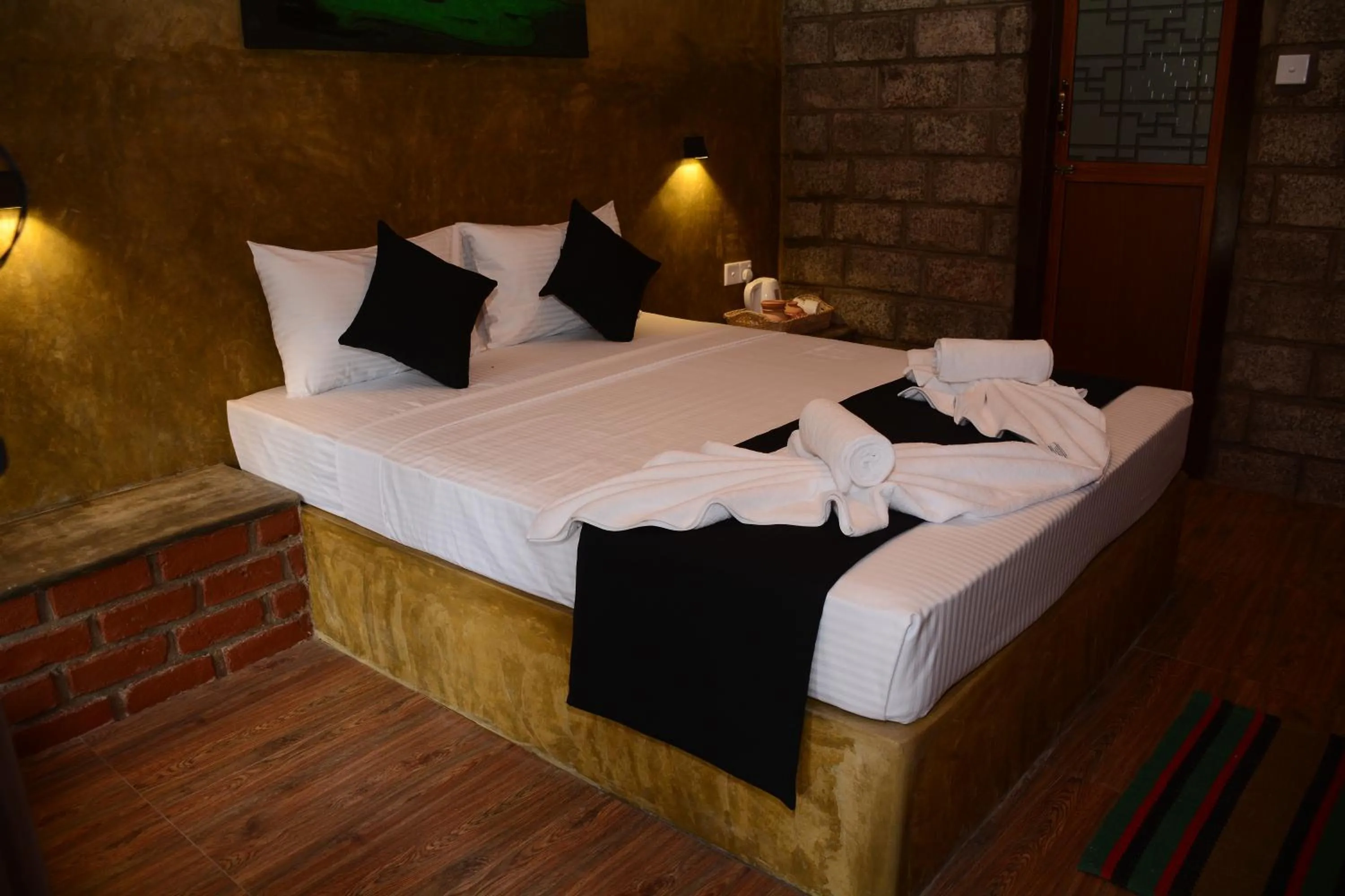Bed in Negombo The Nature Villa and Cabanas
