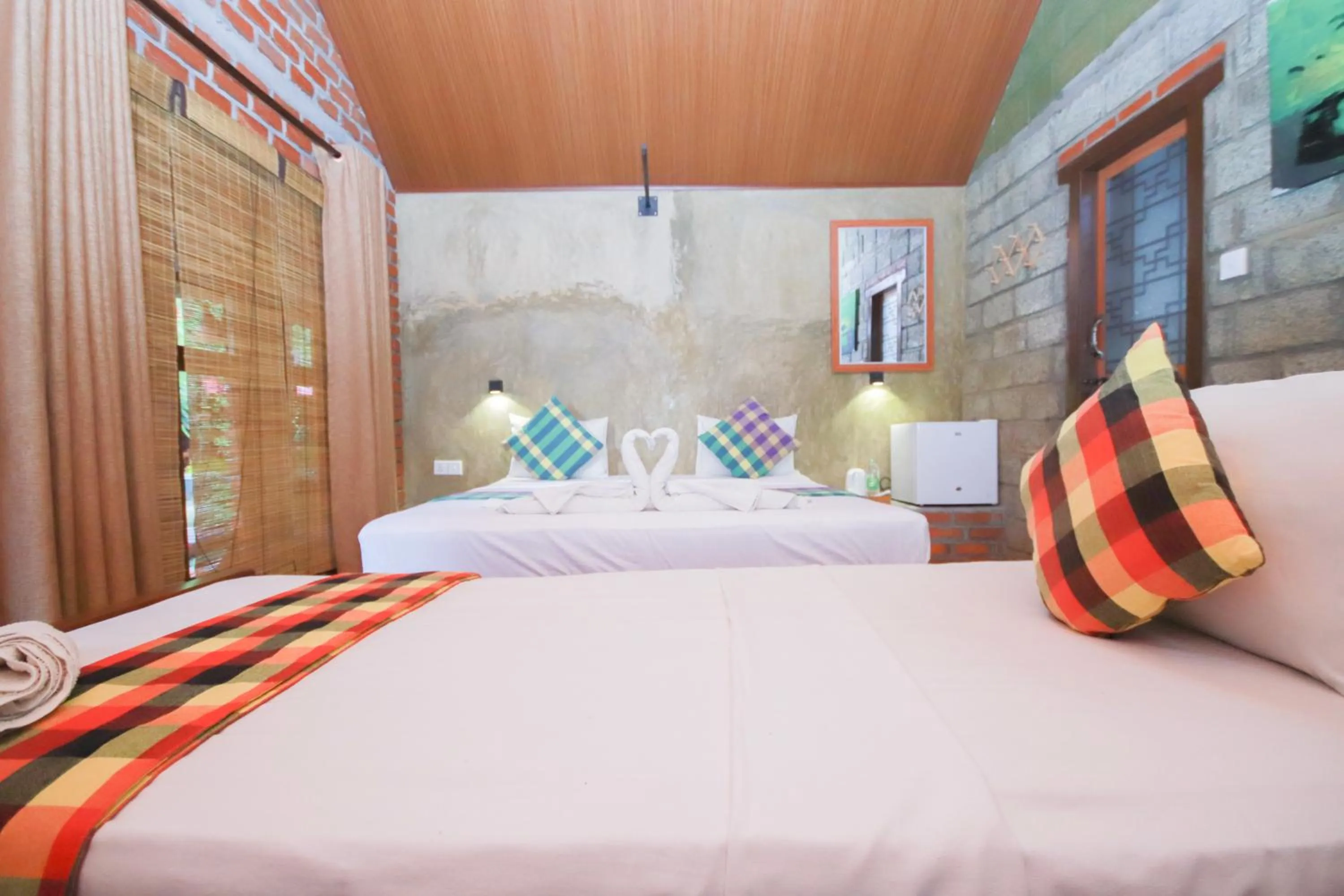 Bed in Negombo The Nature Villa and Cabanas