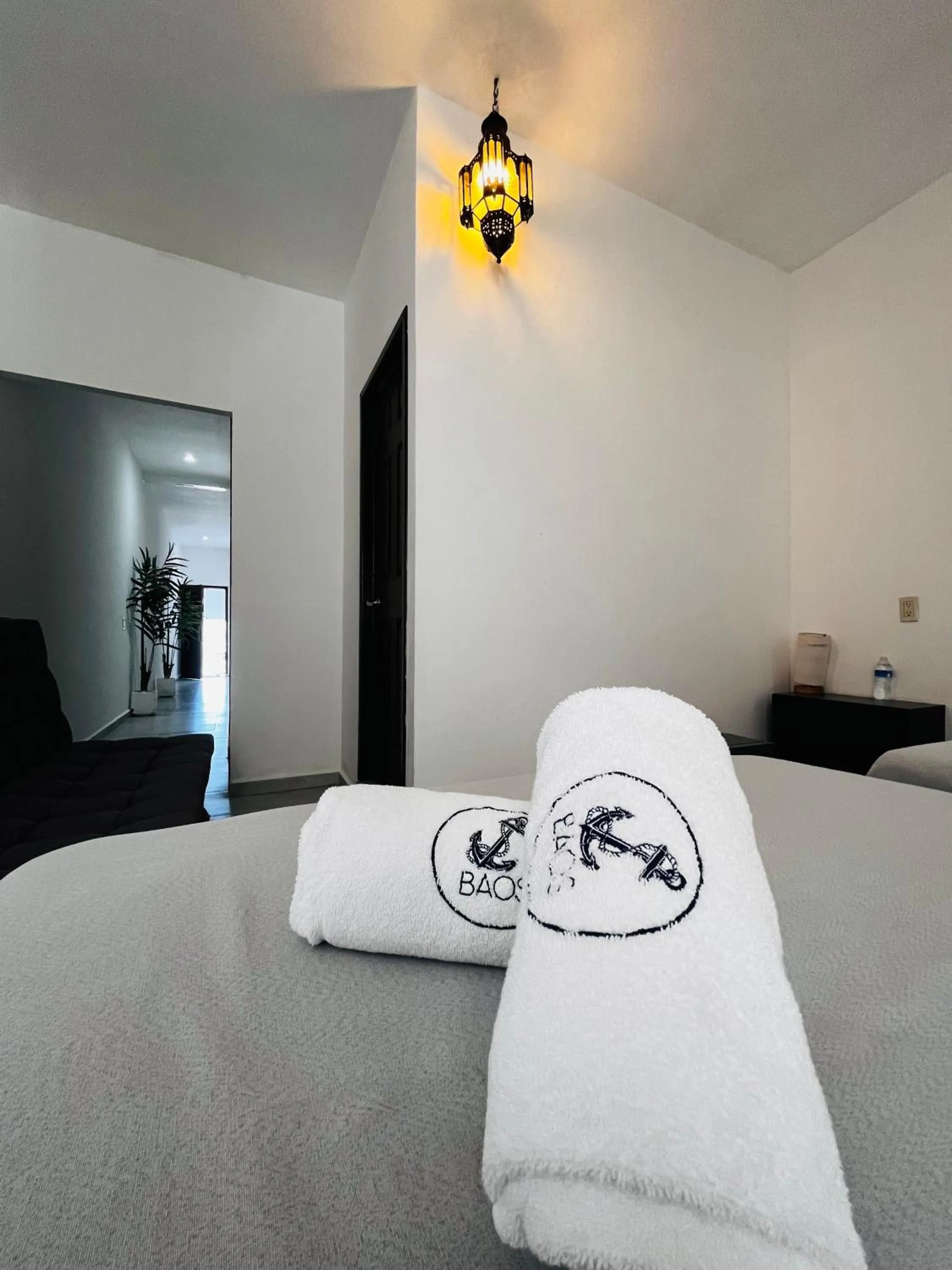 Photo of the whole room, Bed in BAOS