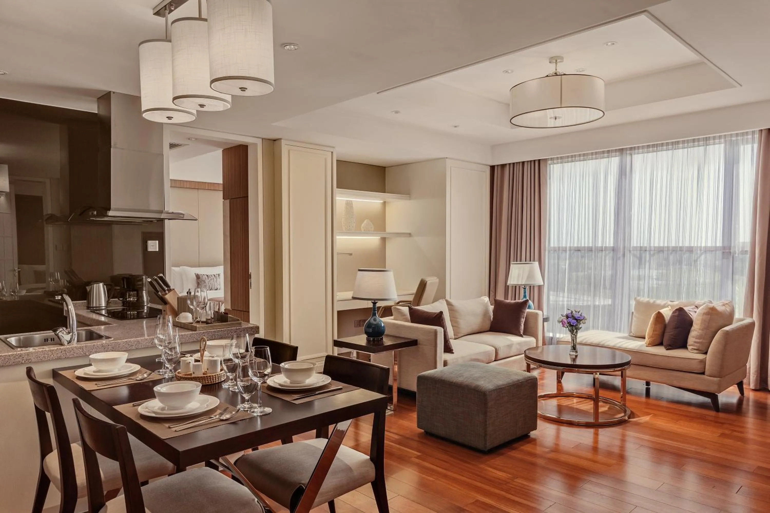 Photo of the whole room, Dining Area in Crowne Plaza Shanghai Anting, an IHG Hotel