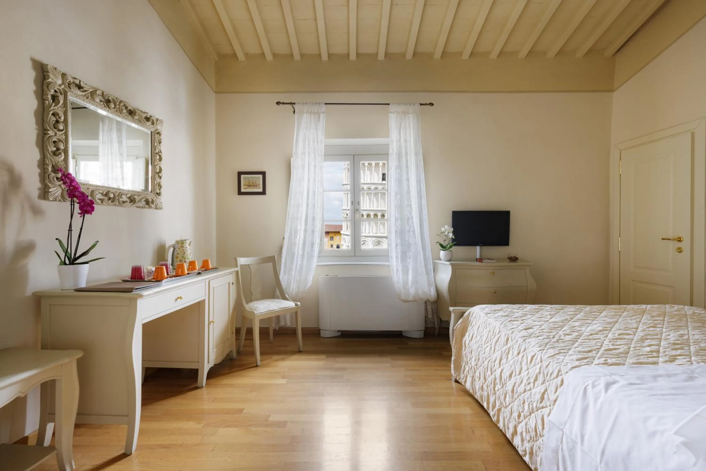 View (from property/room), Bed in Residenza d'Epoca Relais I Miracoli