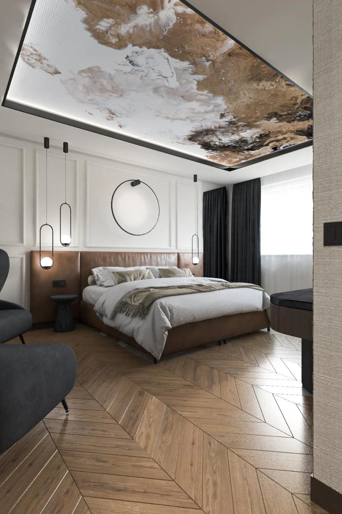 Bedroom, Bed in Hotel Kristall