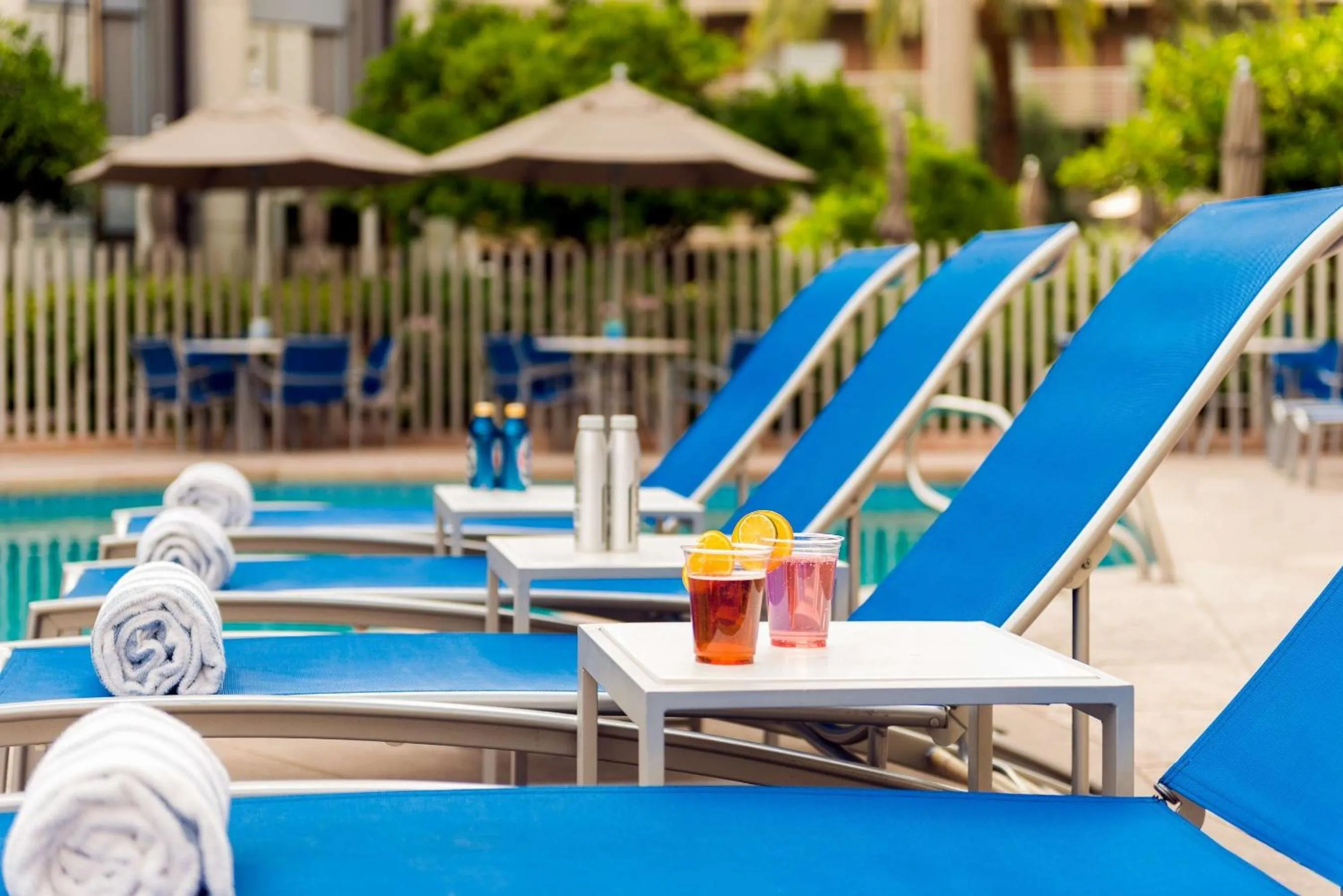 Pool view in DoubleTree Suites by Hilton Phoenix