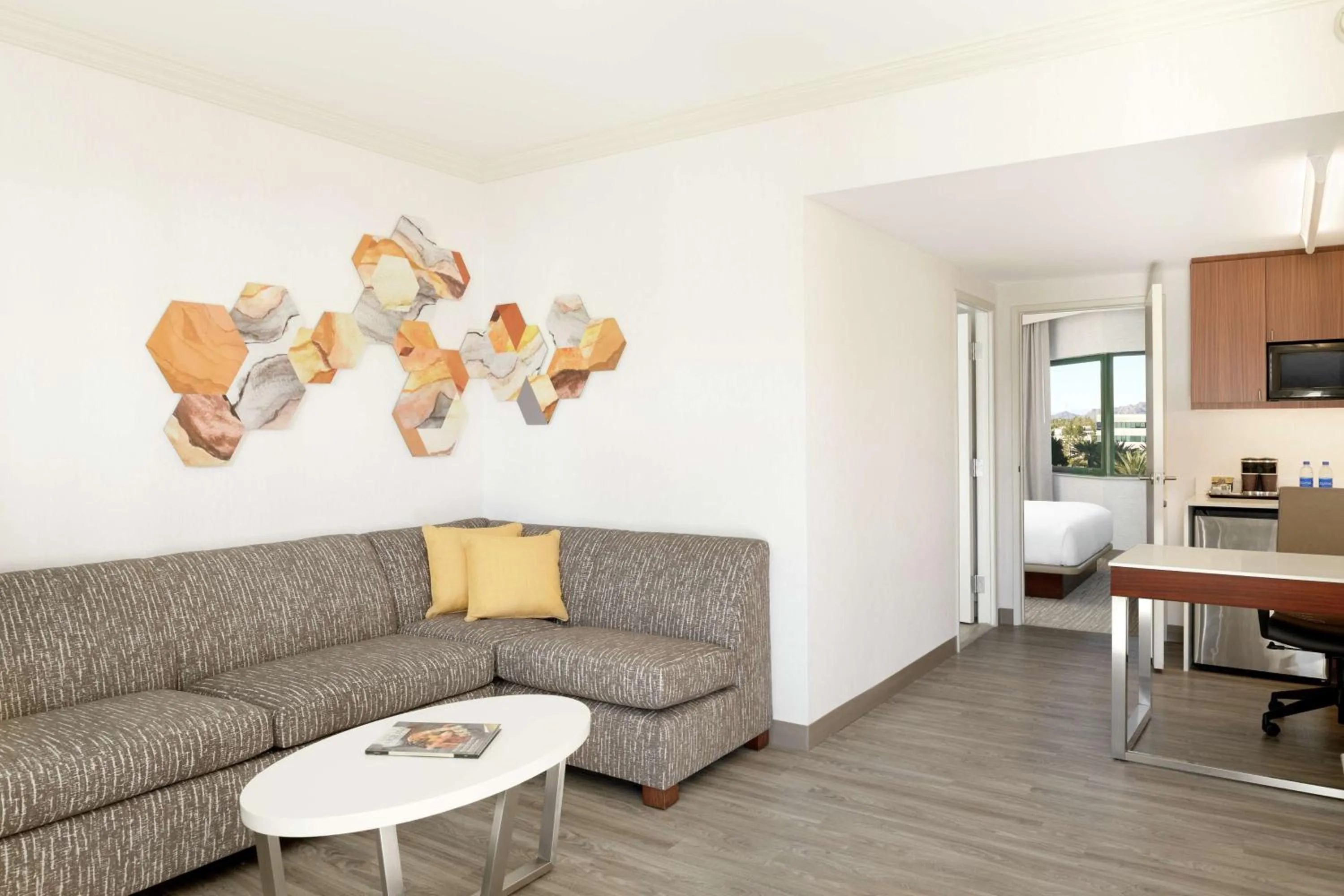 Living room in DoubleTree Suites by Hilton Phoenix