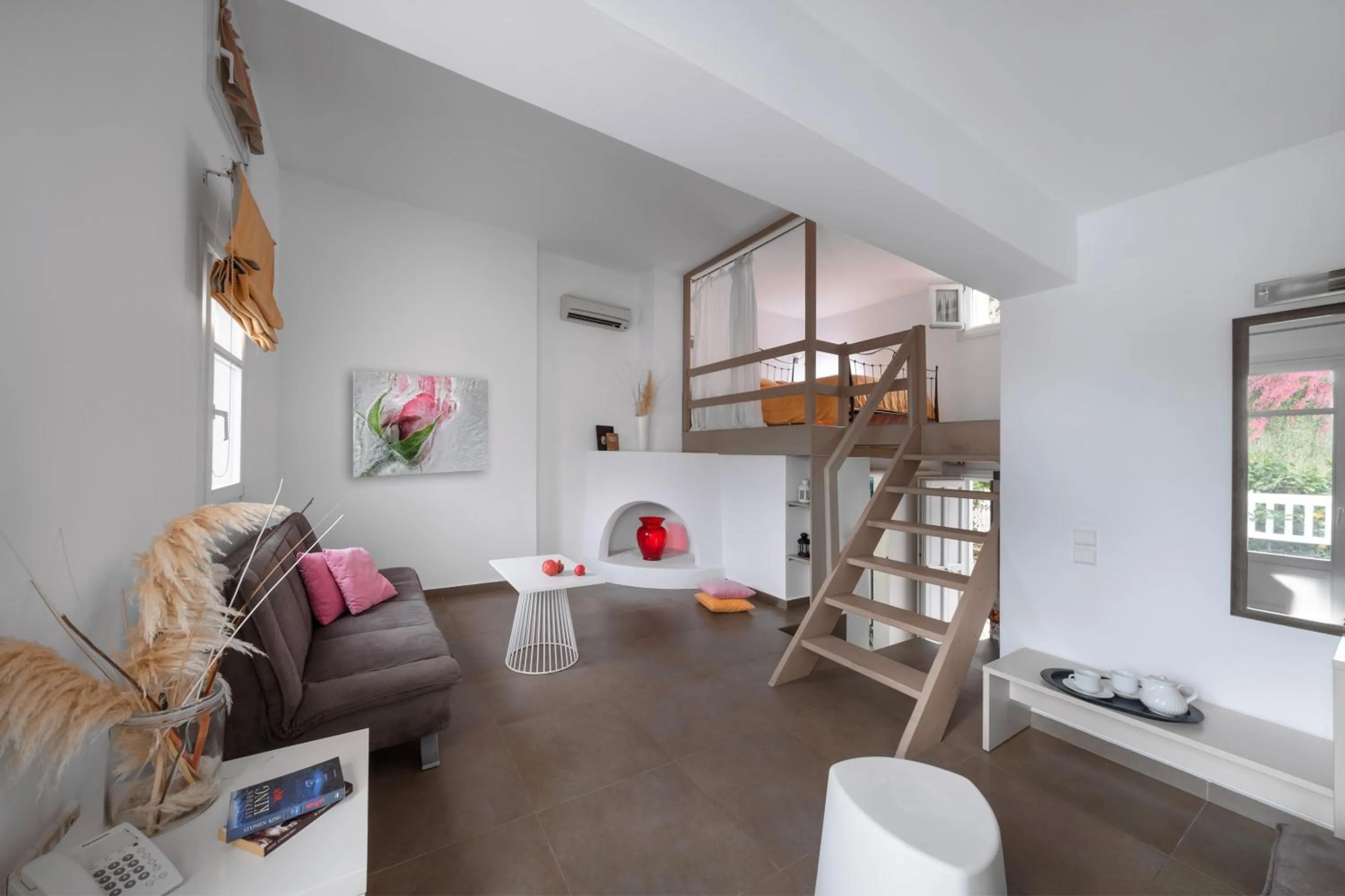 Seating area in Hotel Nefeli