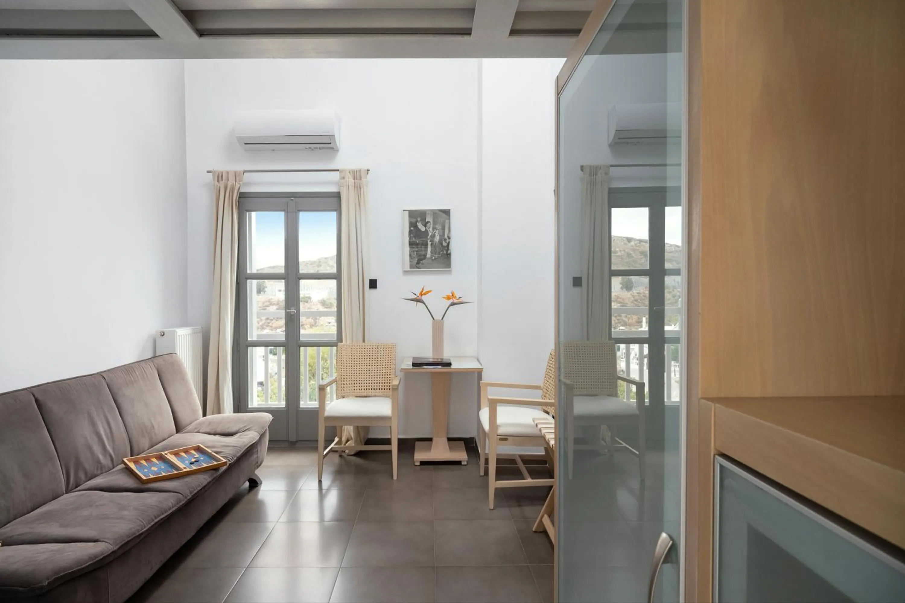 Seating area in Hotel Nefeli