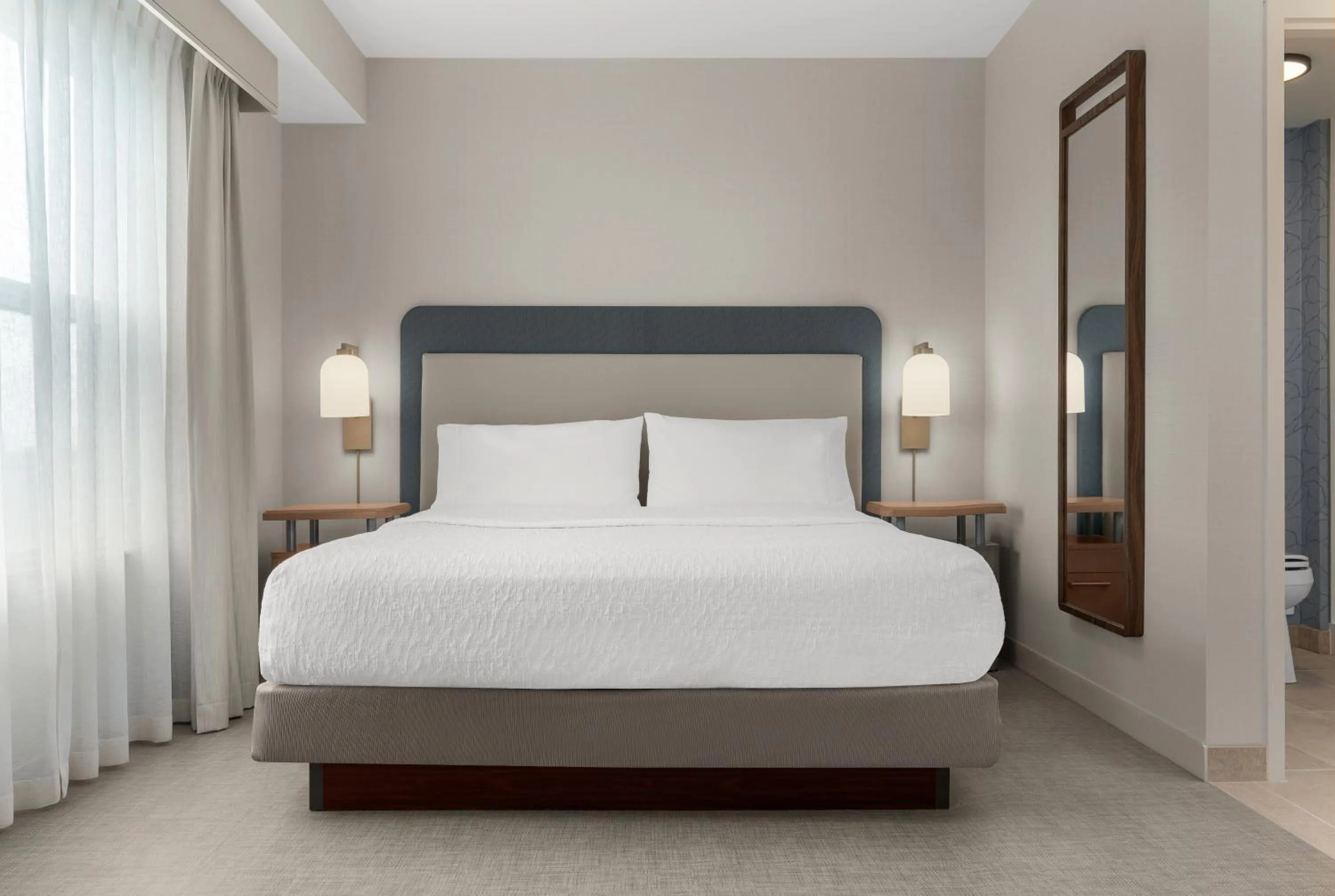 Bed in Homewood Suites by Hilton Burlington