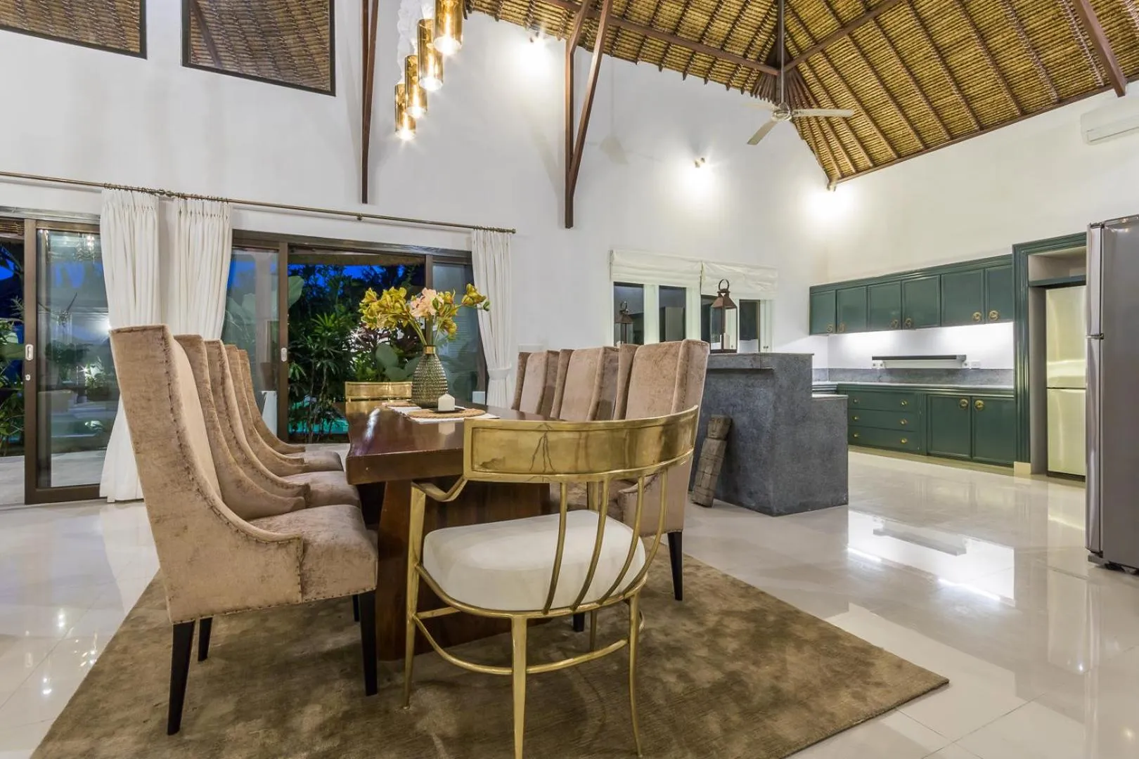 Dining area in Villa Deh Simba at Sanur