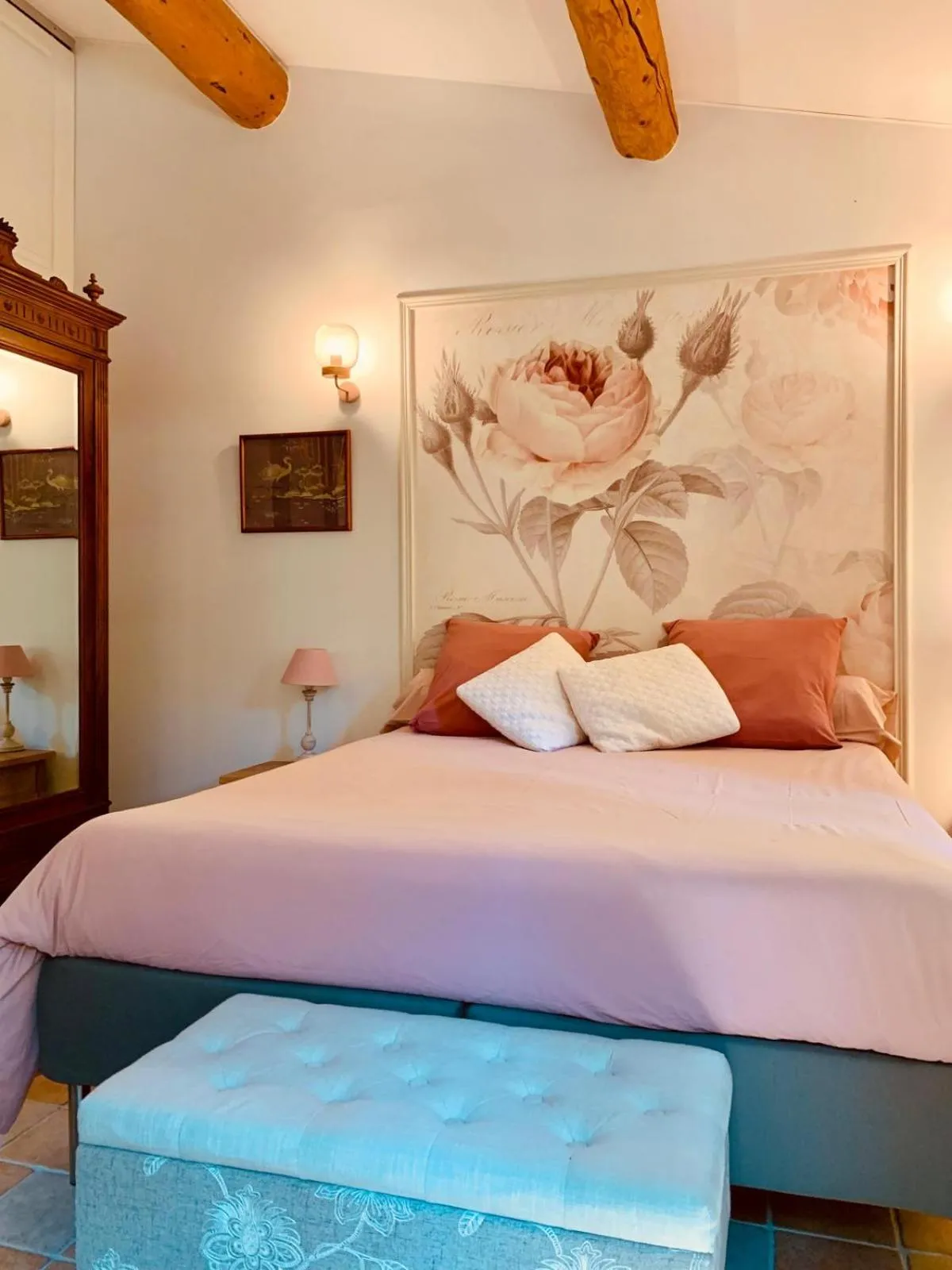 Bedroom, Bed in Le Pavillon Vert - B&B