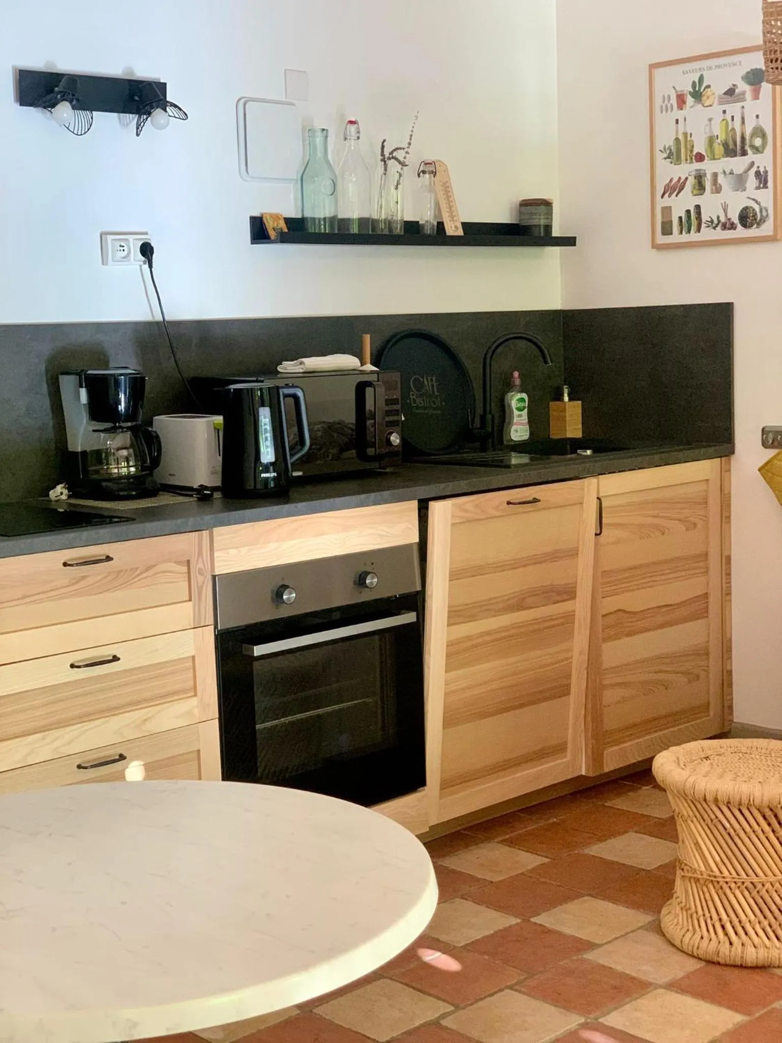 kitchen in Le Pavillon Vert - B&B