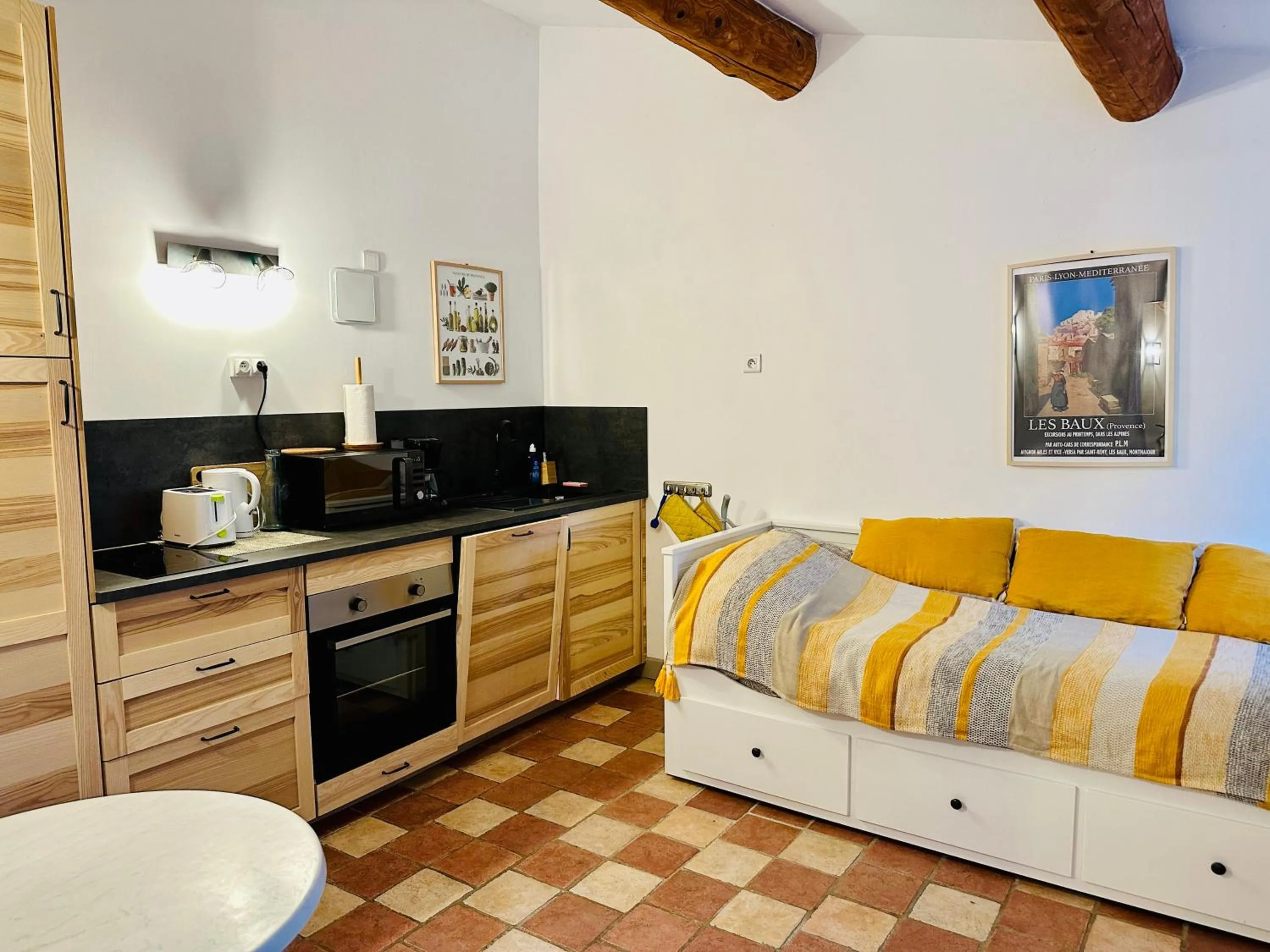 Coffee/tea facilities in Le Pavillon Vert - B&B