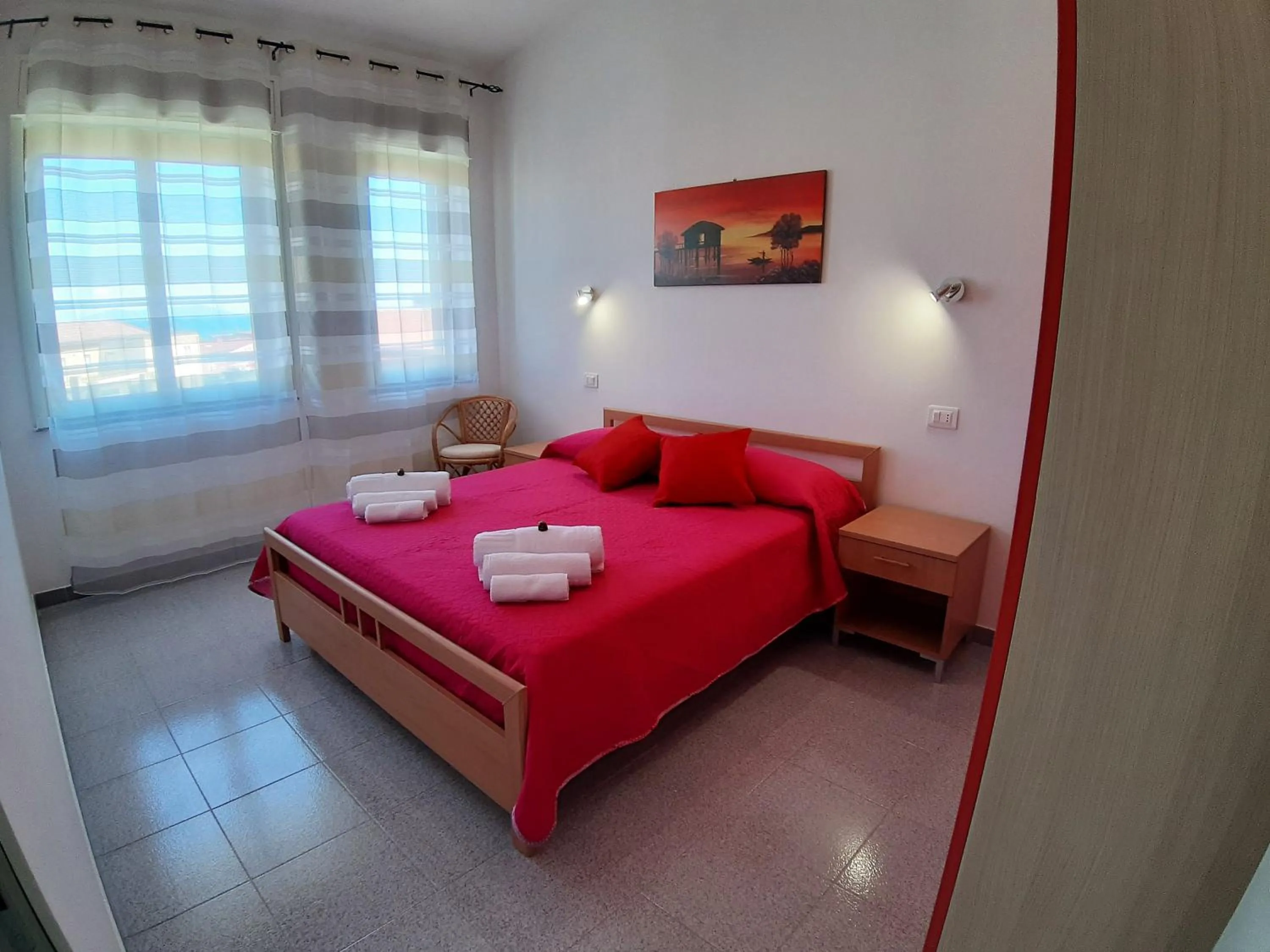 Bed in Living Piraino case vacanze