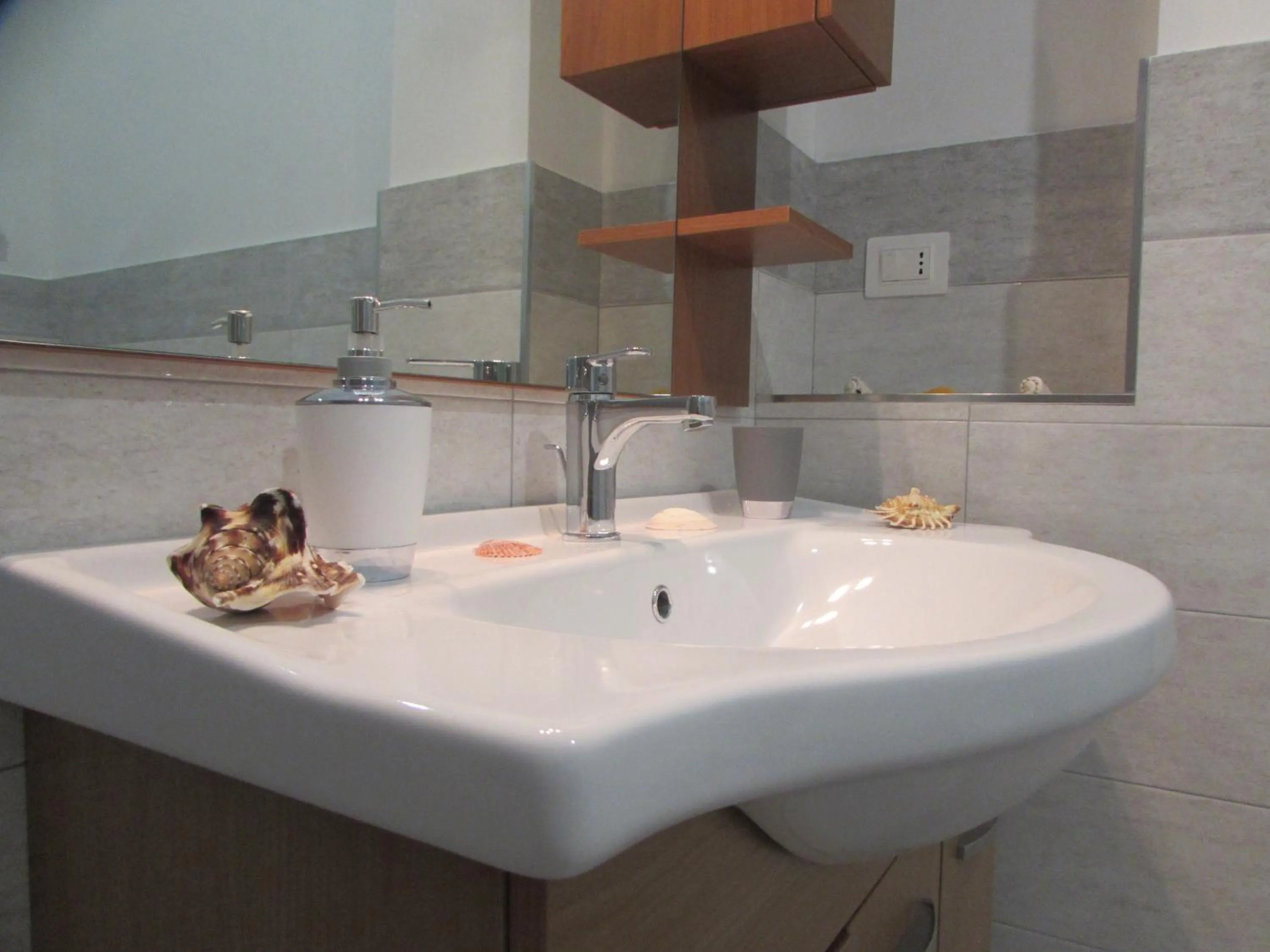 Bathroom in Living Piraino case vacanze