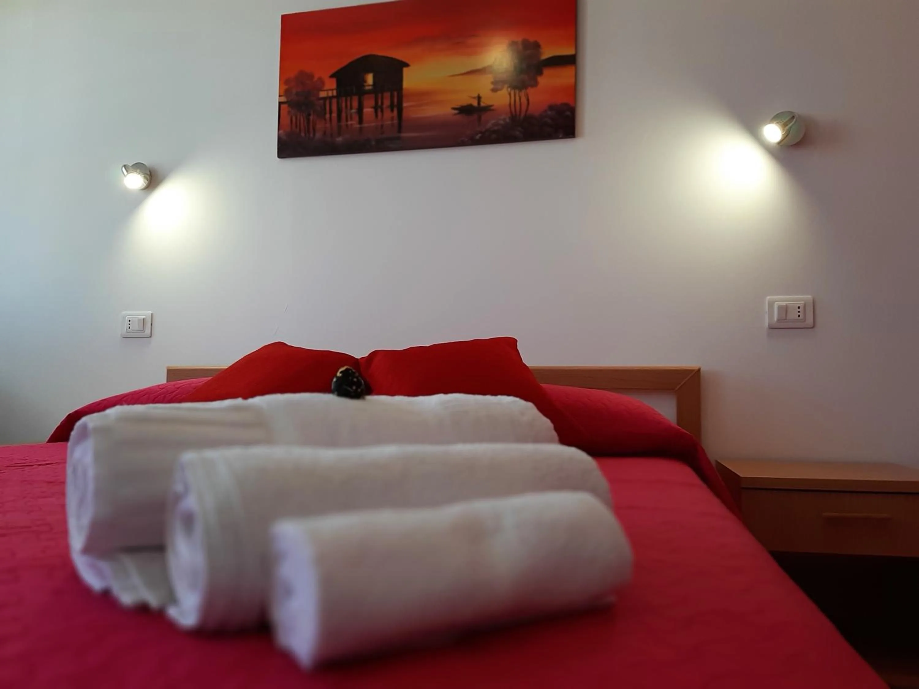 Bed in Living Piraino case vacanze