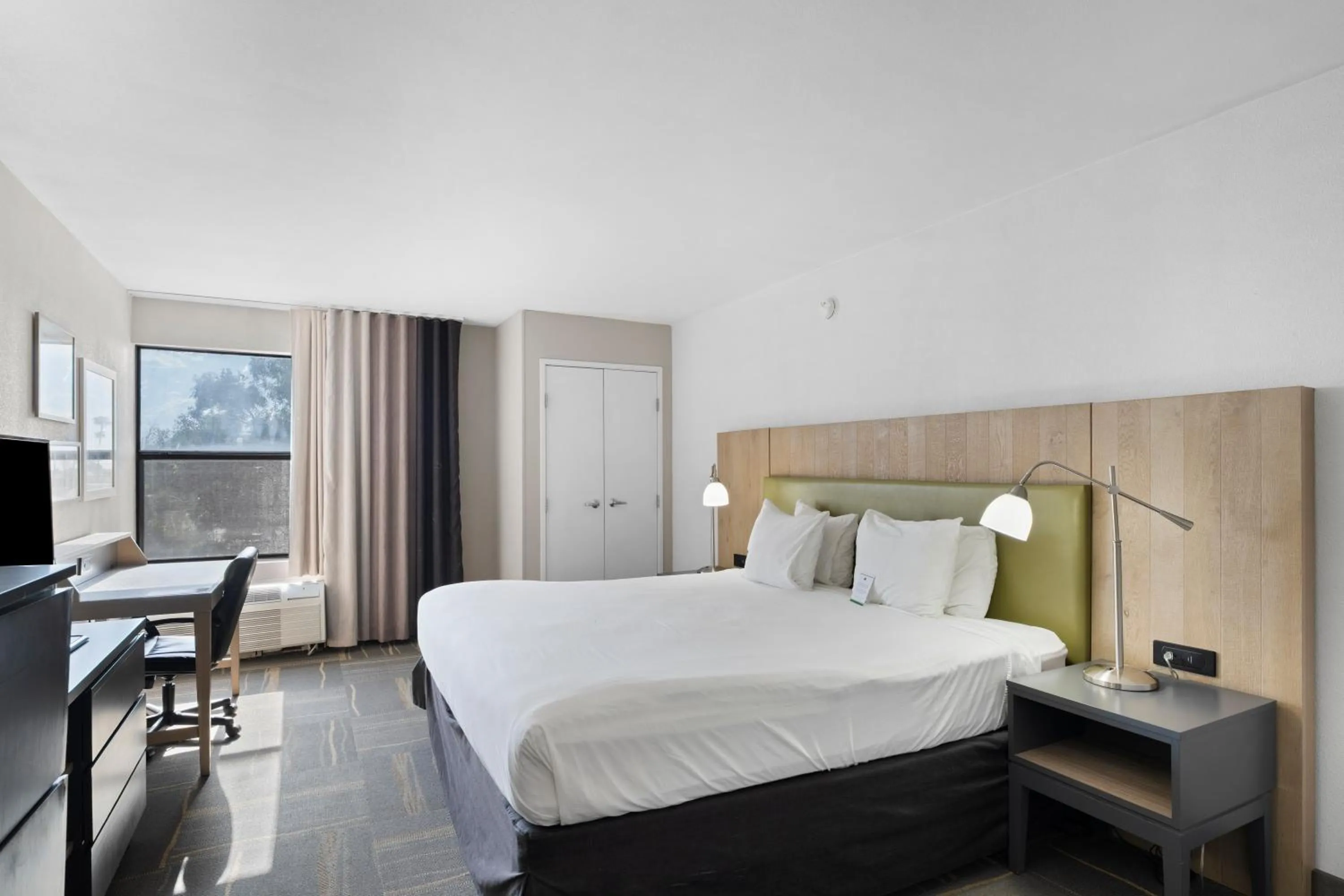 Bed in GreenTree Inn & Suites Phoenix Sky Harbor