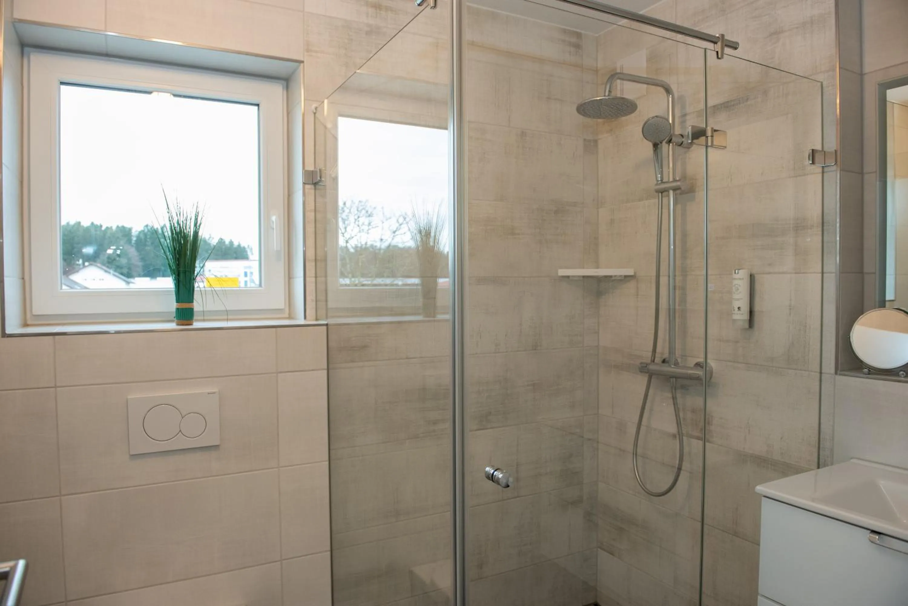 Bathroom in Apartments Amtzell, Selbst-Check-in