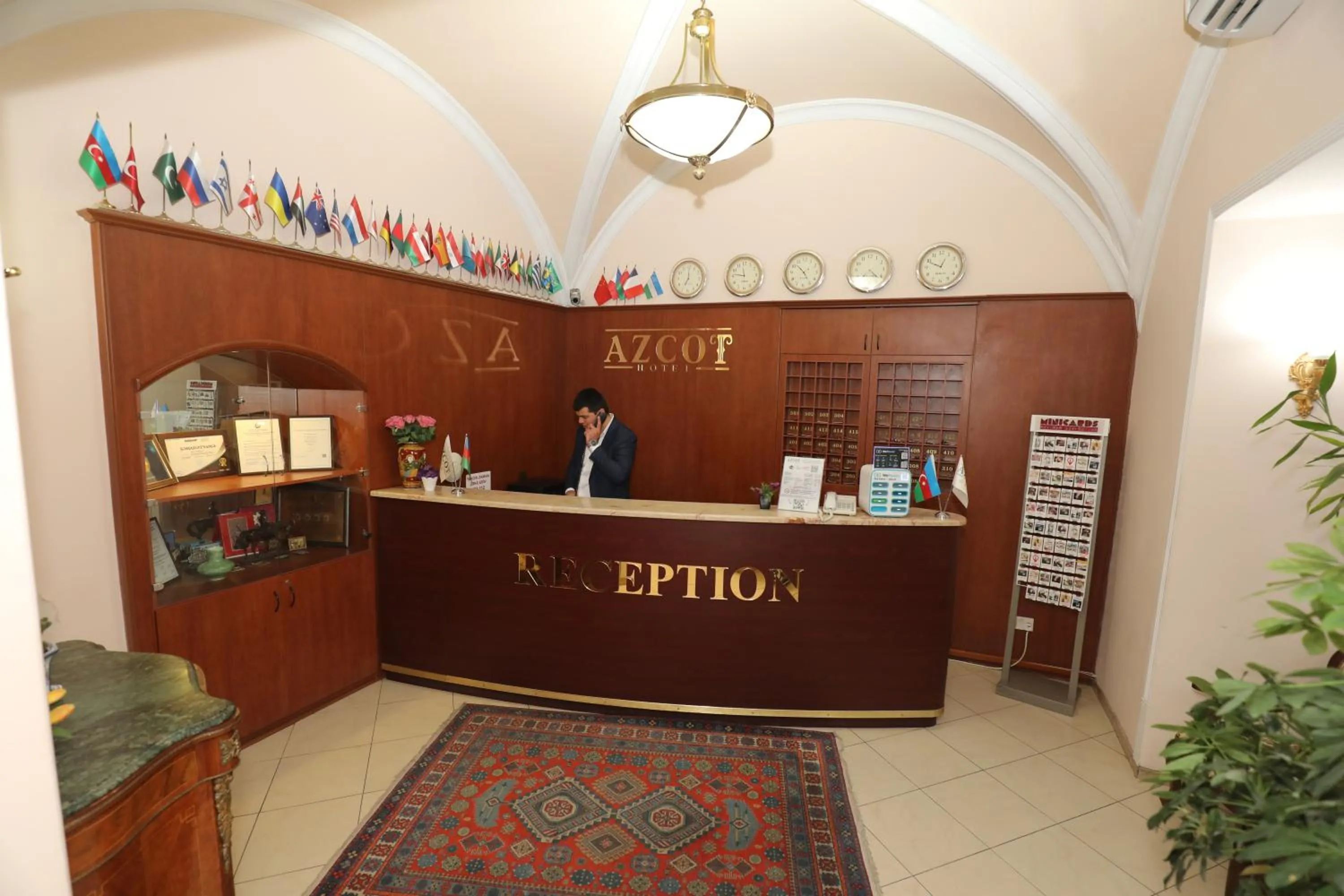 Lobby or reception in Azcot Hotel - Nizami Street