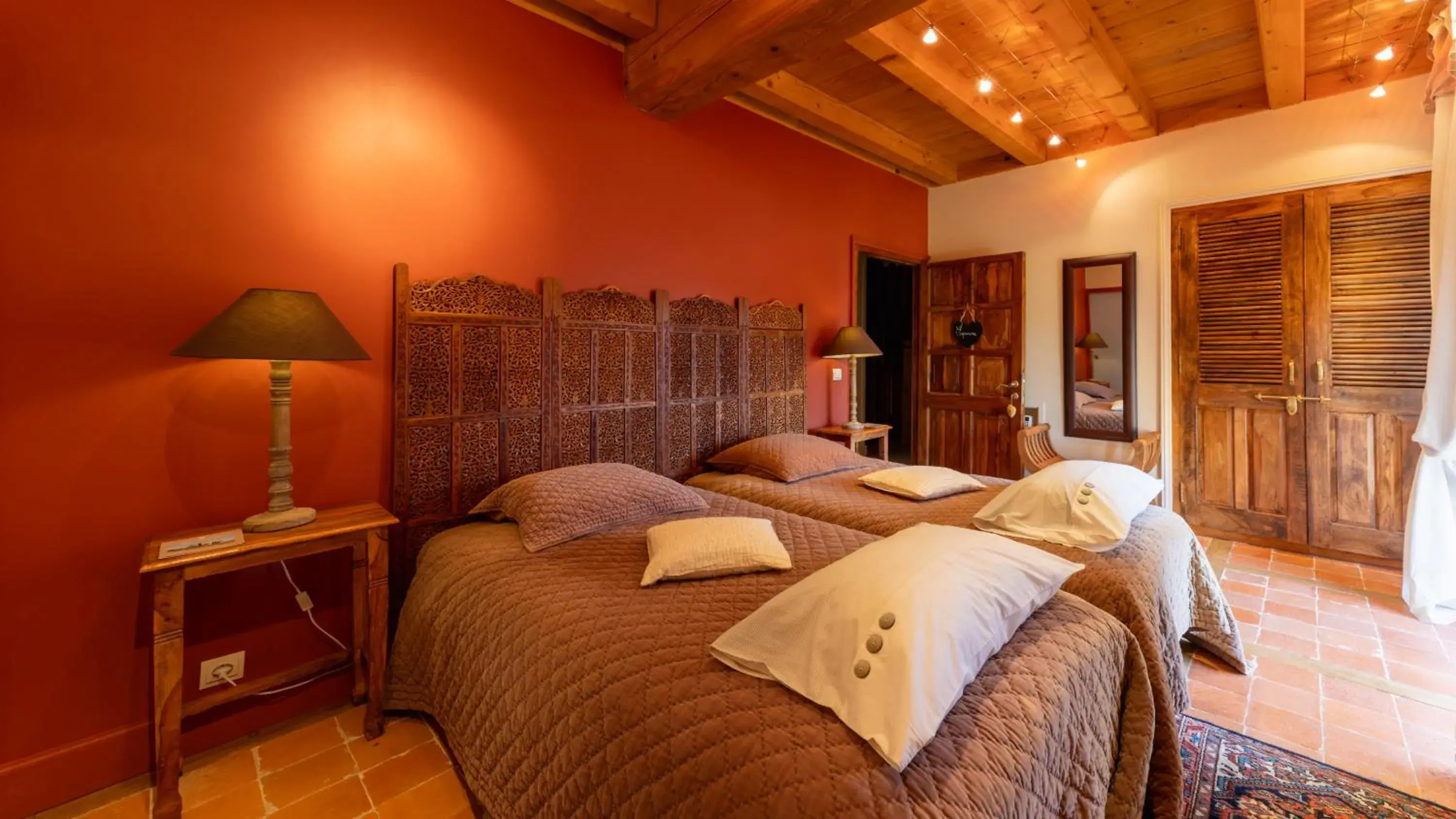 Superior Twin Room in Château de Mazières Superior Twin Room in Château de Mazières