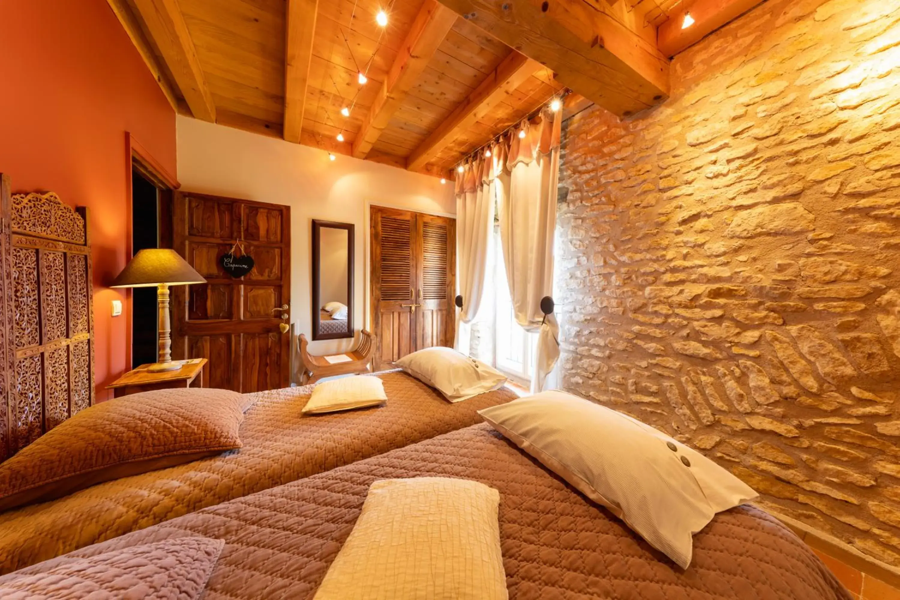 Superior Twin Room in Château de Mazières Superior Twin Room in Château de Mazières