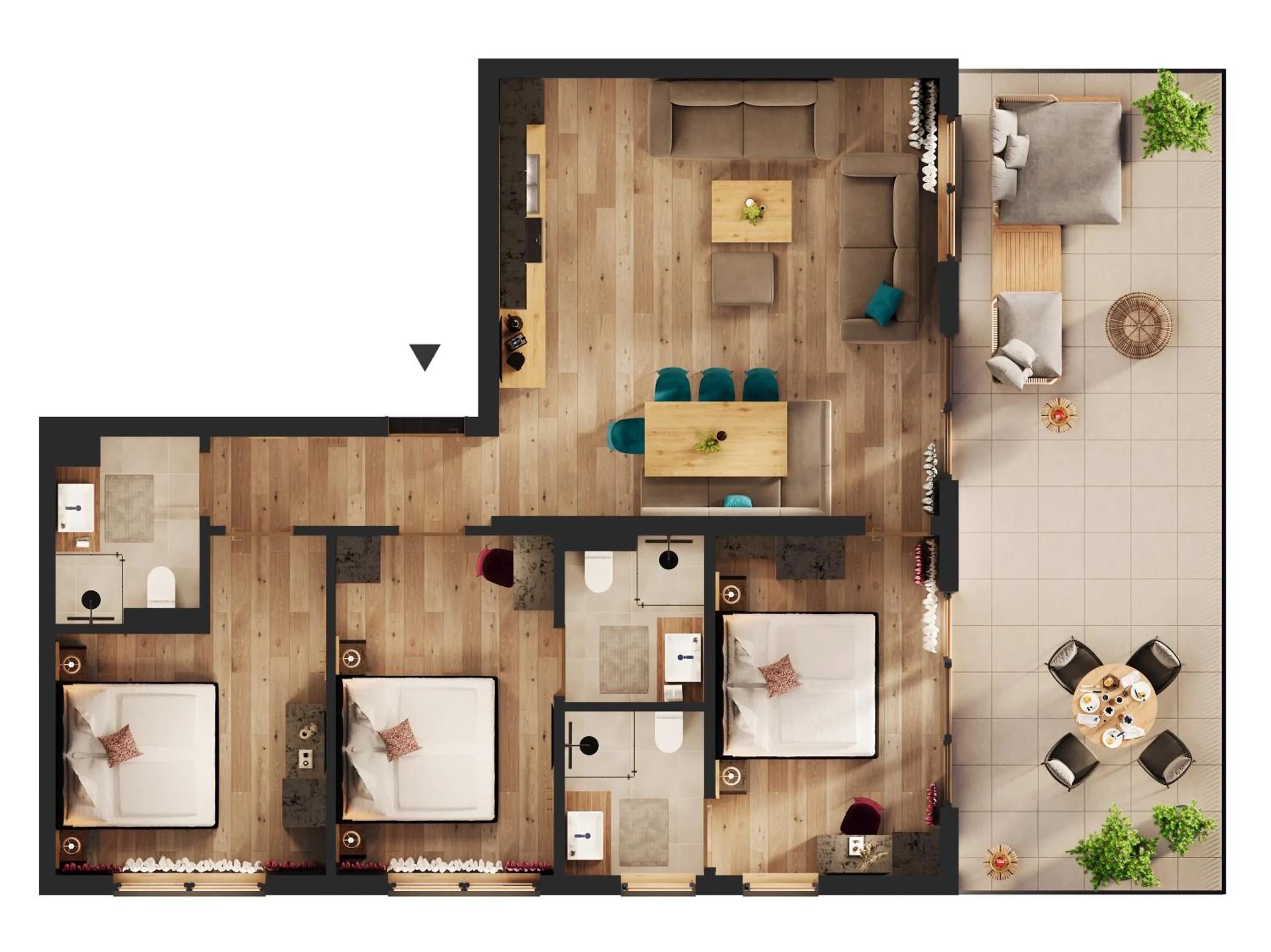 Photo of the whole room in Aparthotel Lerch