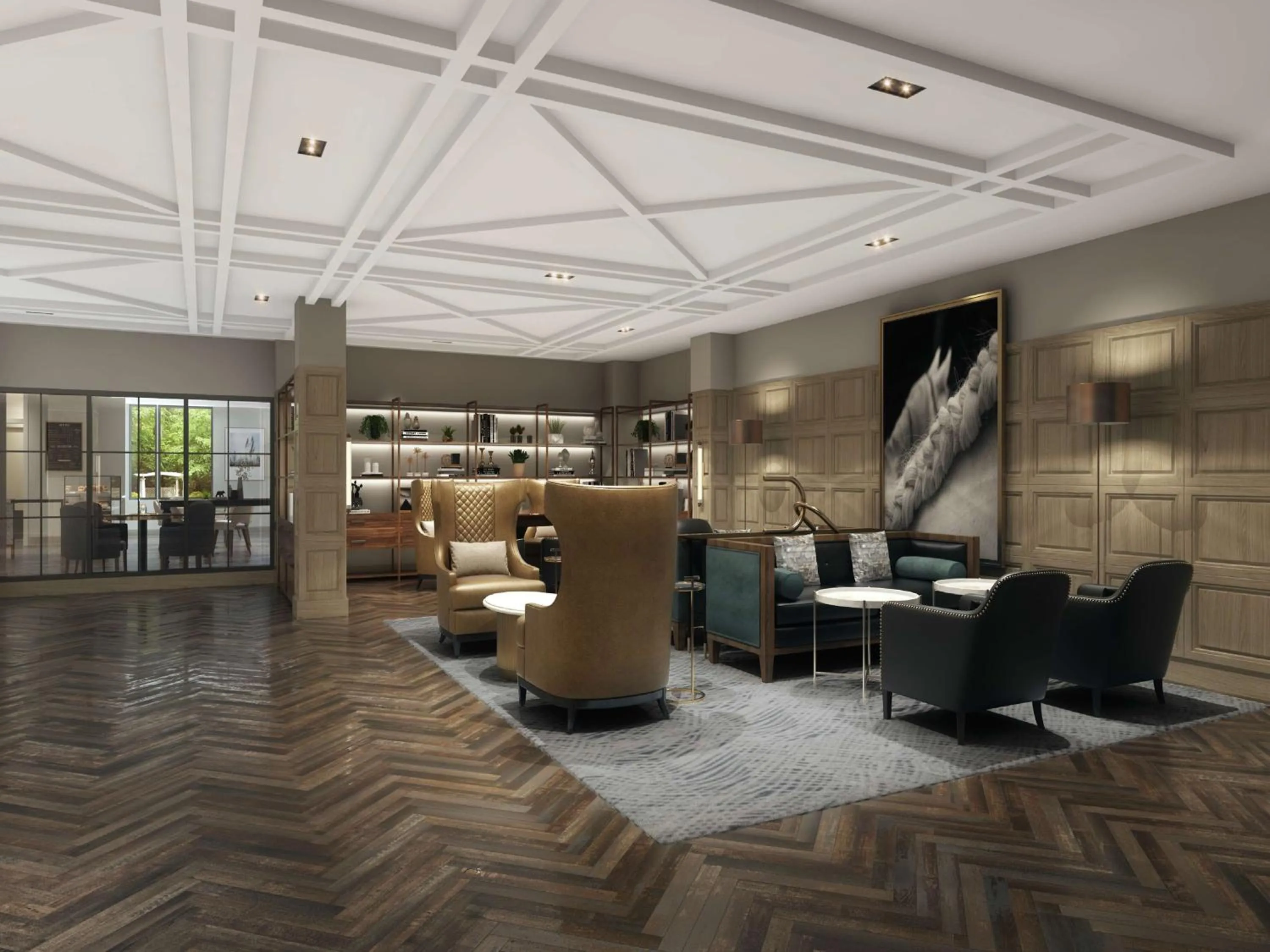 Lobby or reception in Somerset Hills Hotel, Tapestry Collection by Hilton