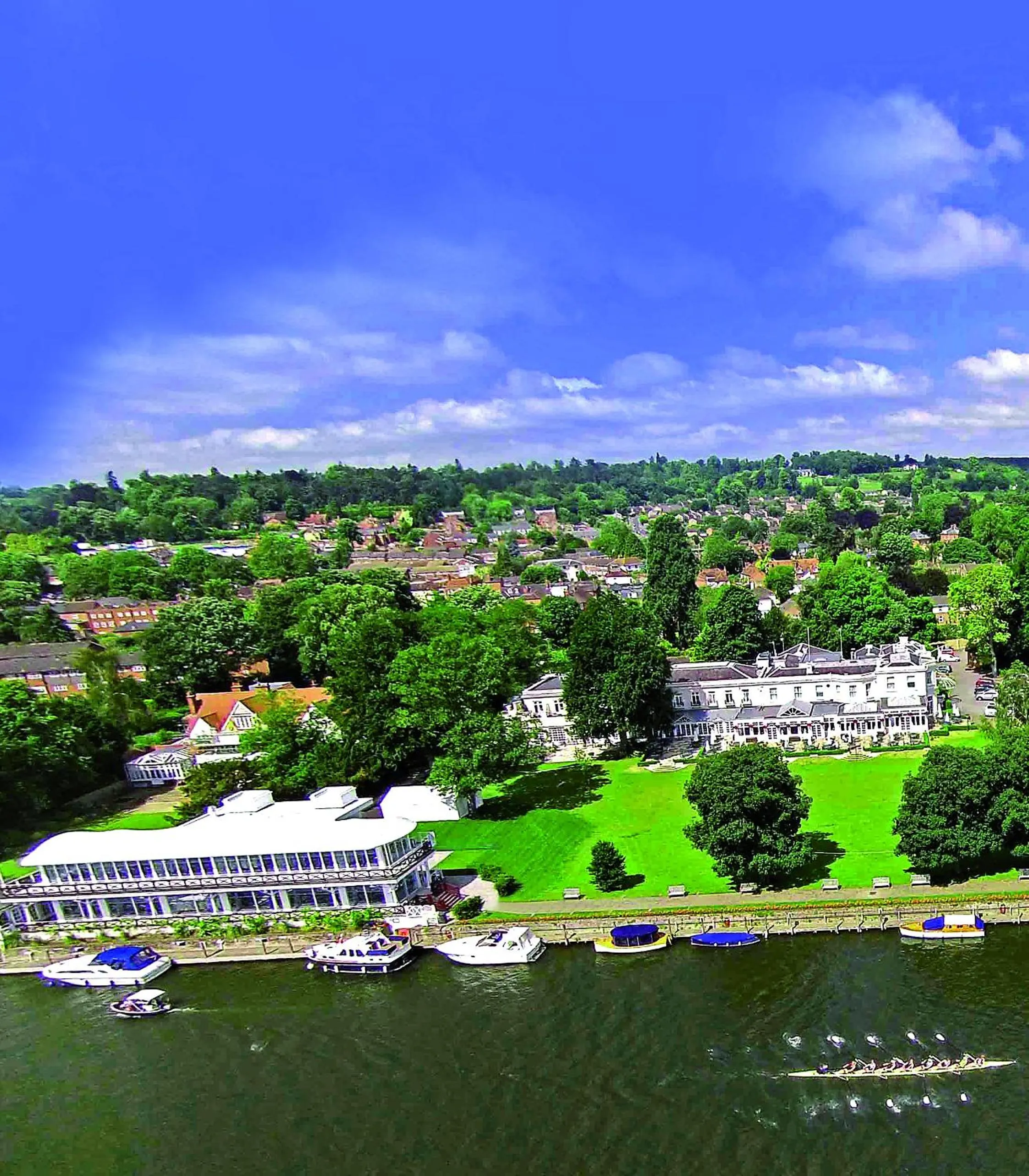 Bird's eye view in Phyllis Court Members Club