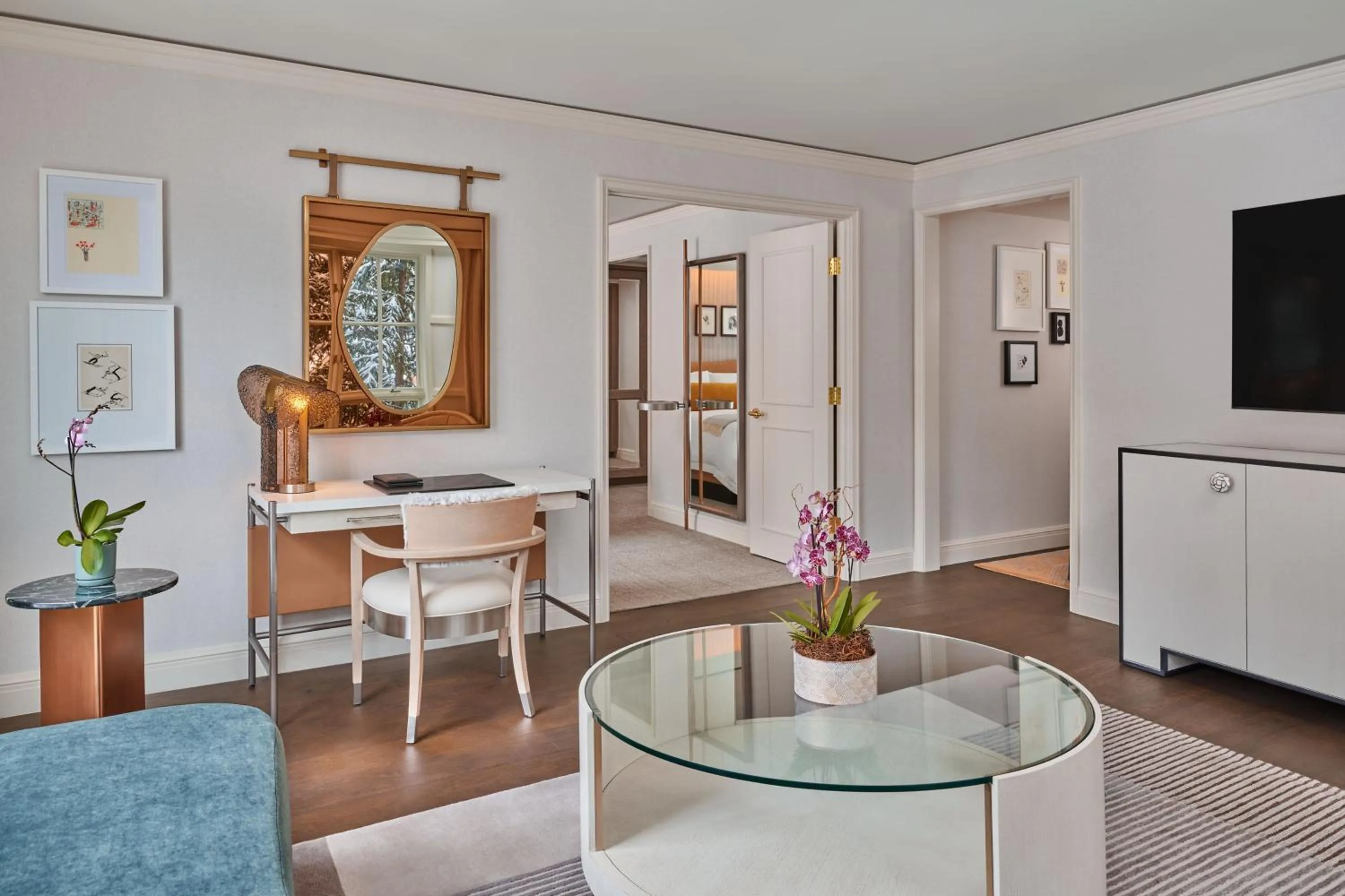 Living room in St. Regis Aspen Resort