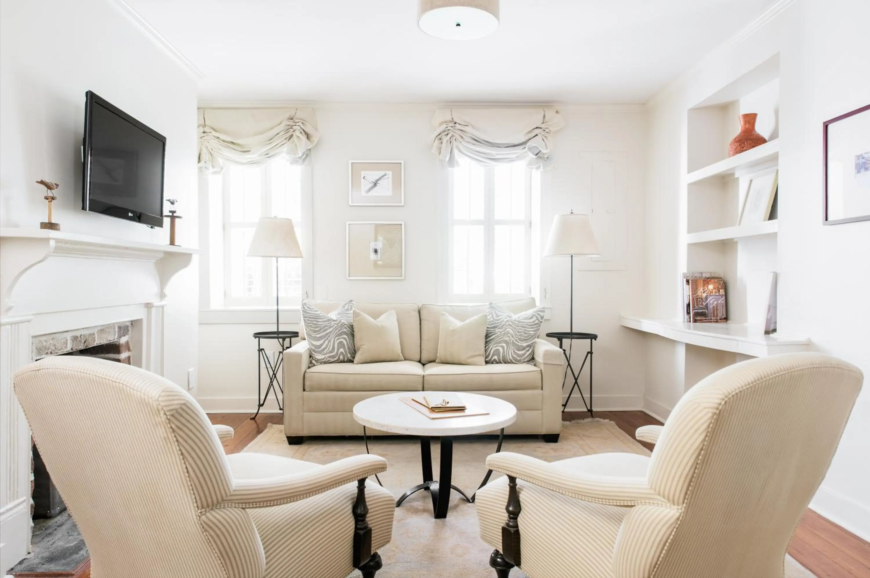 Living room in Zero George Hotel