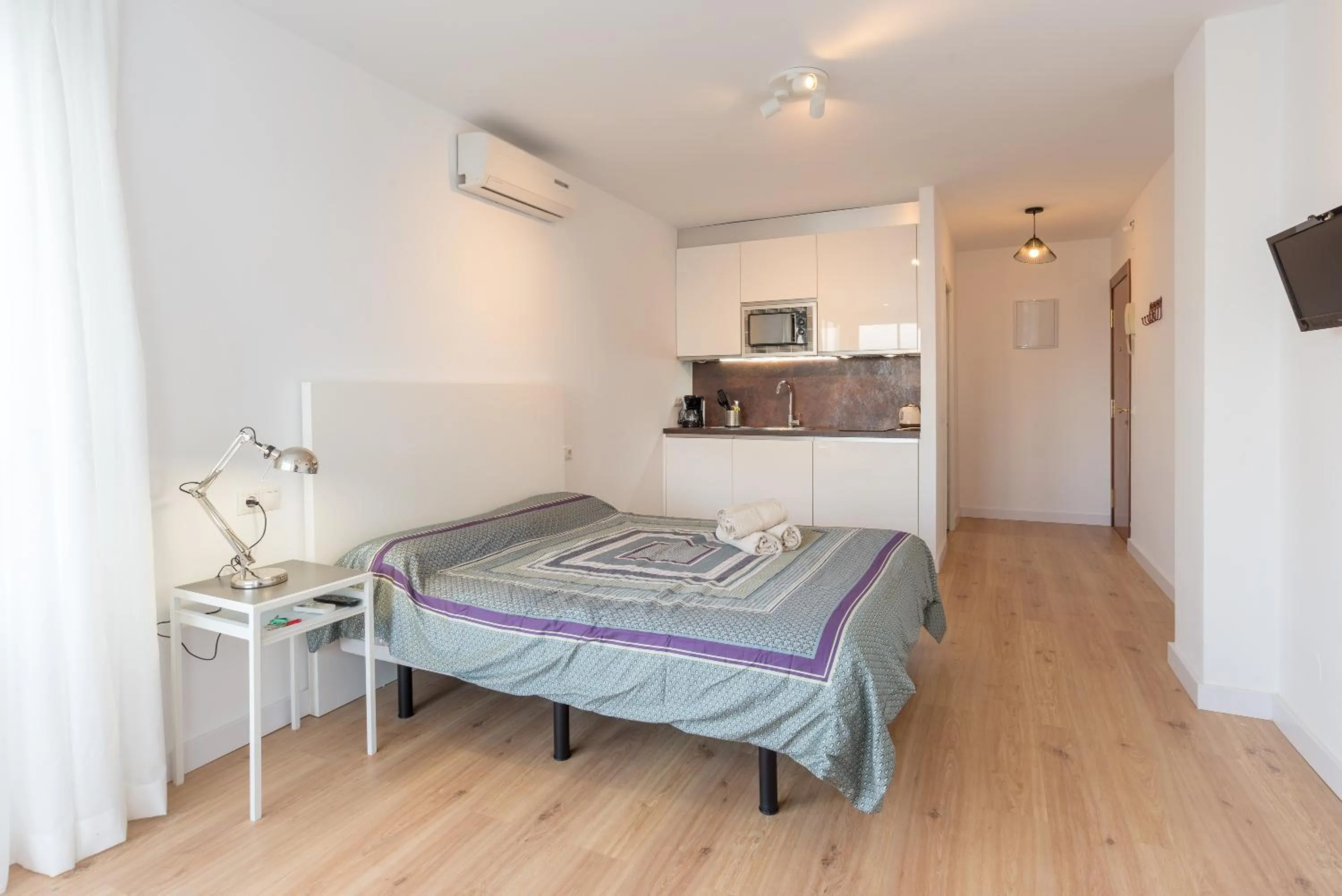 Bed in Estudio Candado Beach