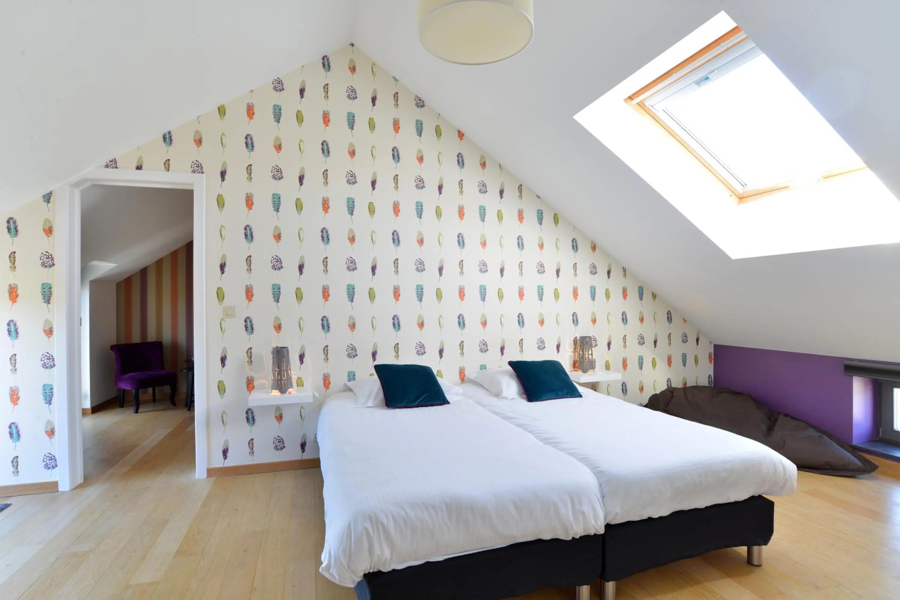 Bed in Durbuy Ô Restaurant Hotel