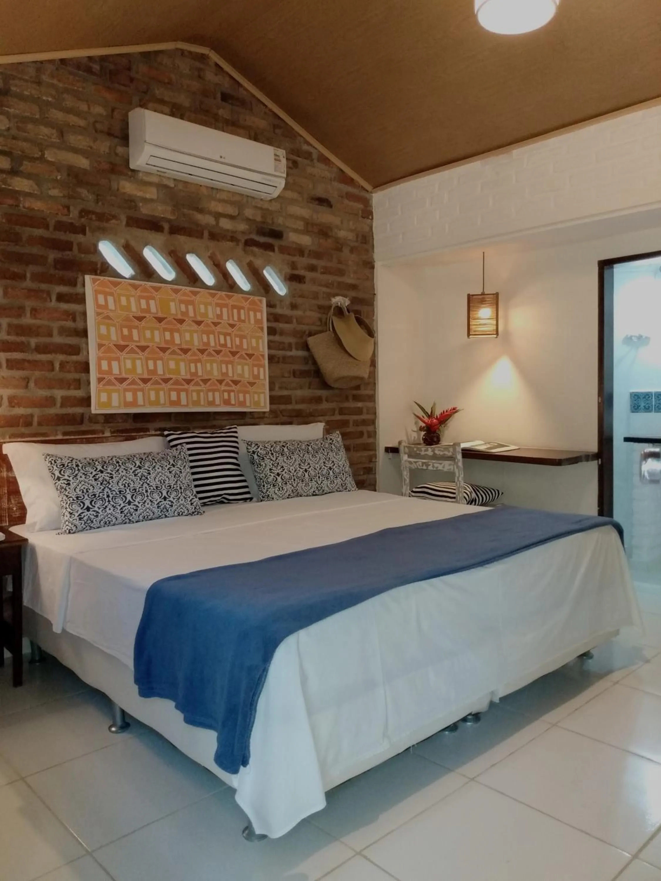 Bed in Pousada Atlântida