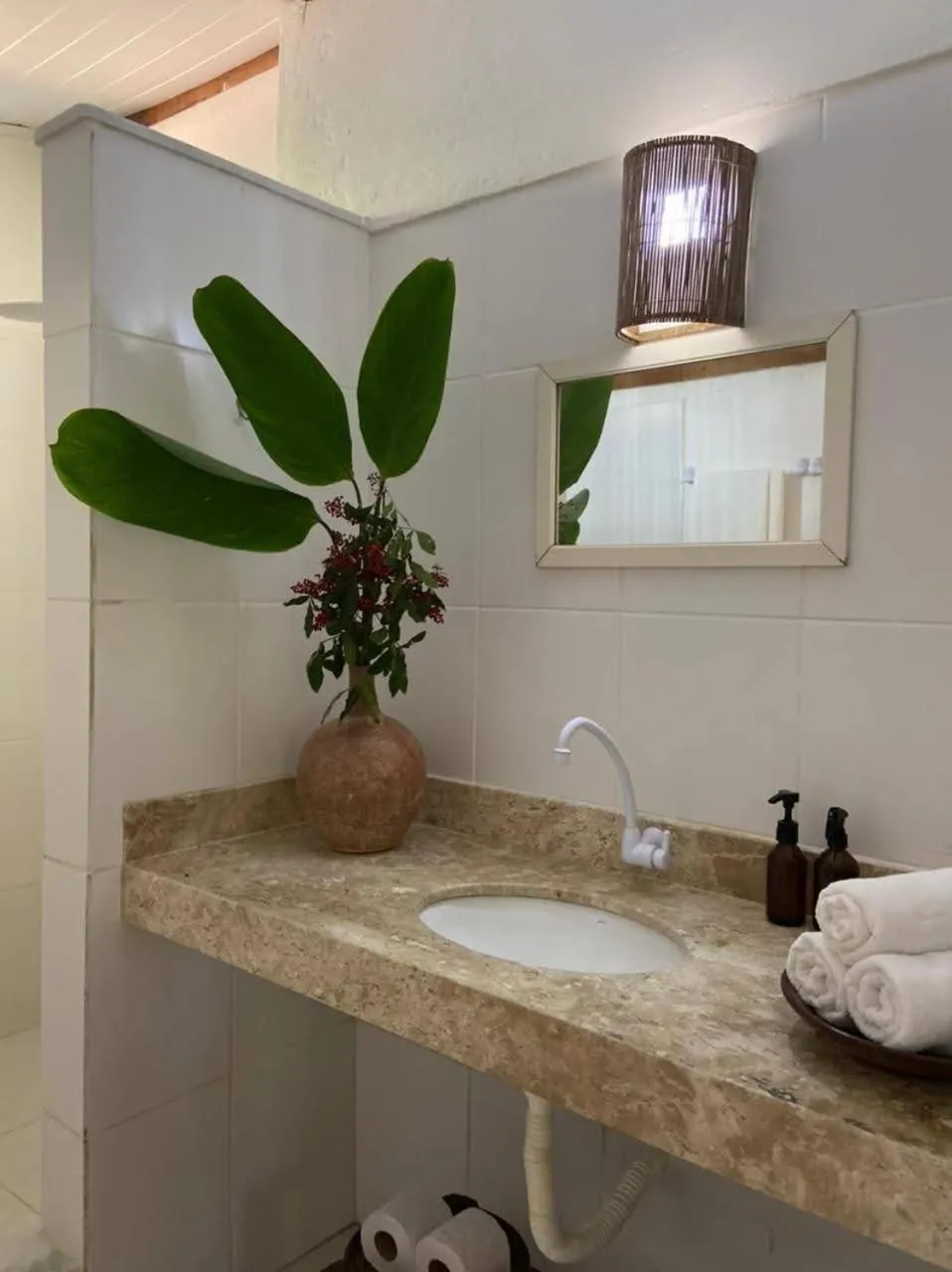 Bathroom in Pousada Atlântida