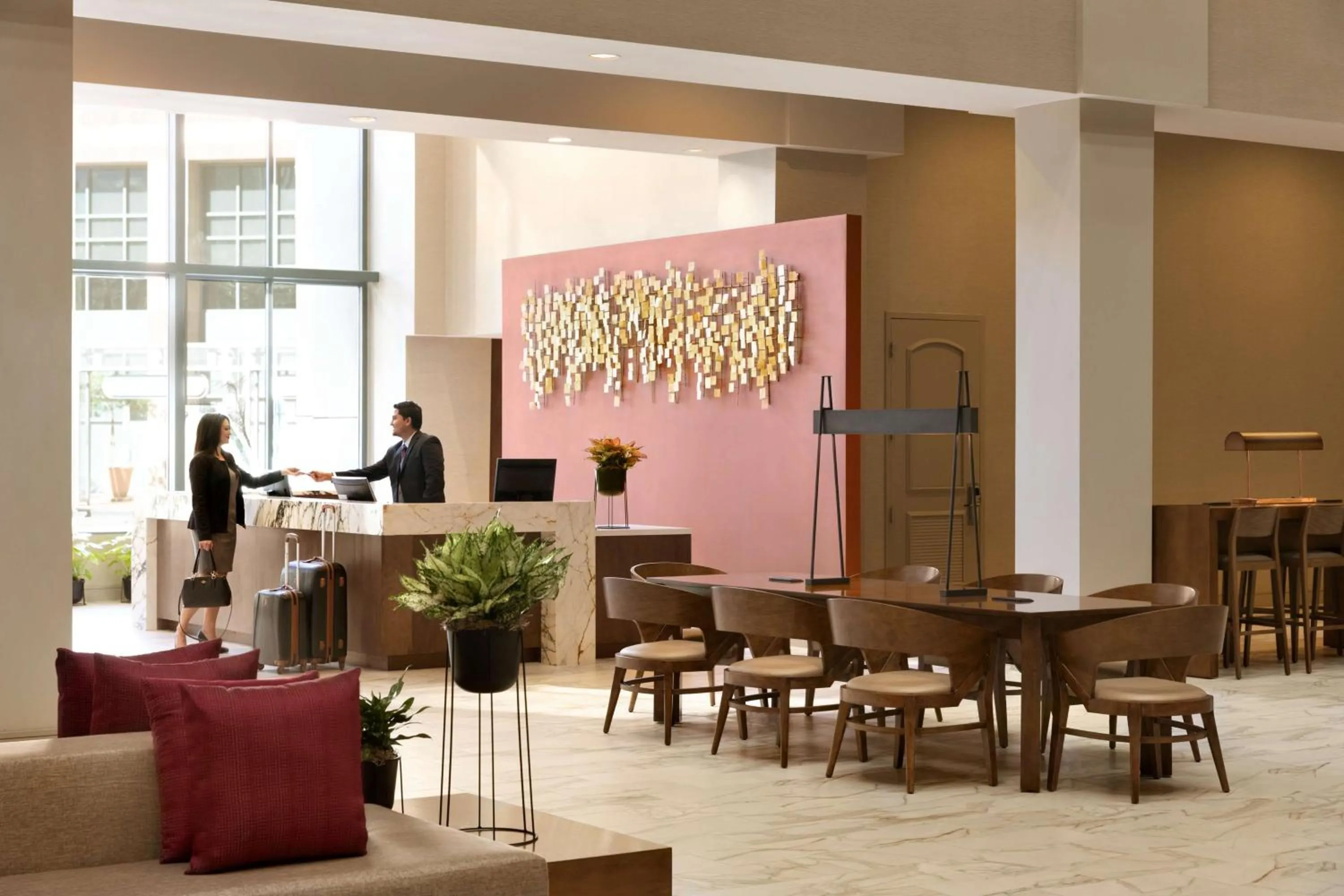 Lobby or reception in Embassy Suites by Hilton Phoenix Downtown North