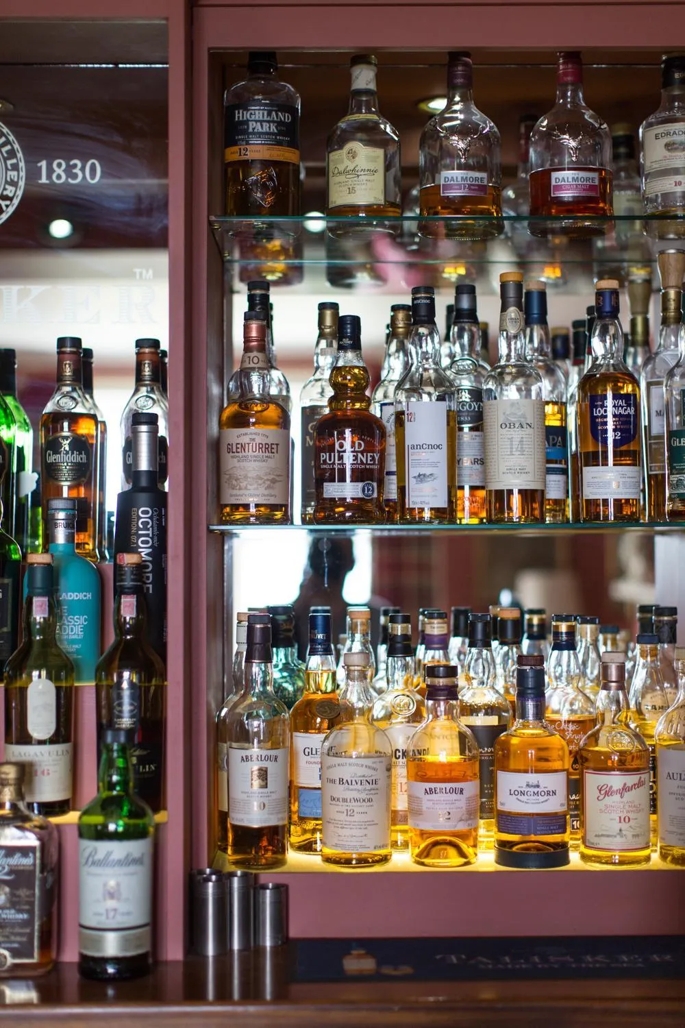 Alcoholic drinks in Kinloch Lodge Hotel and Restaurant