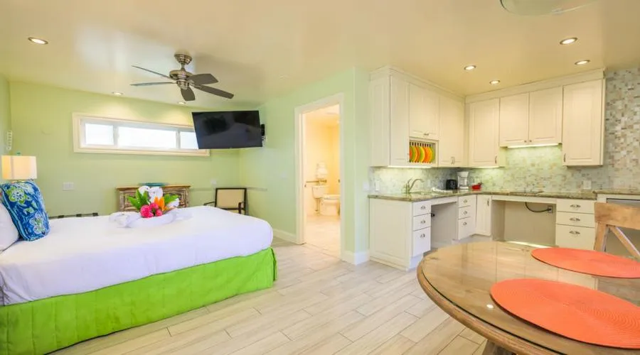 Bed in Ocean Palms Beach Resort