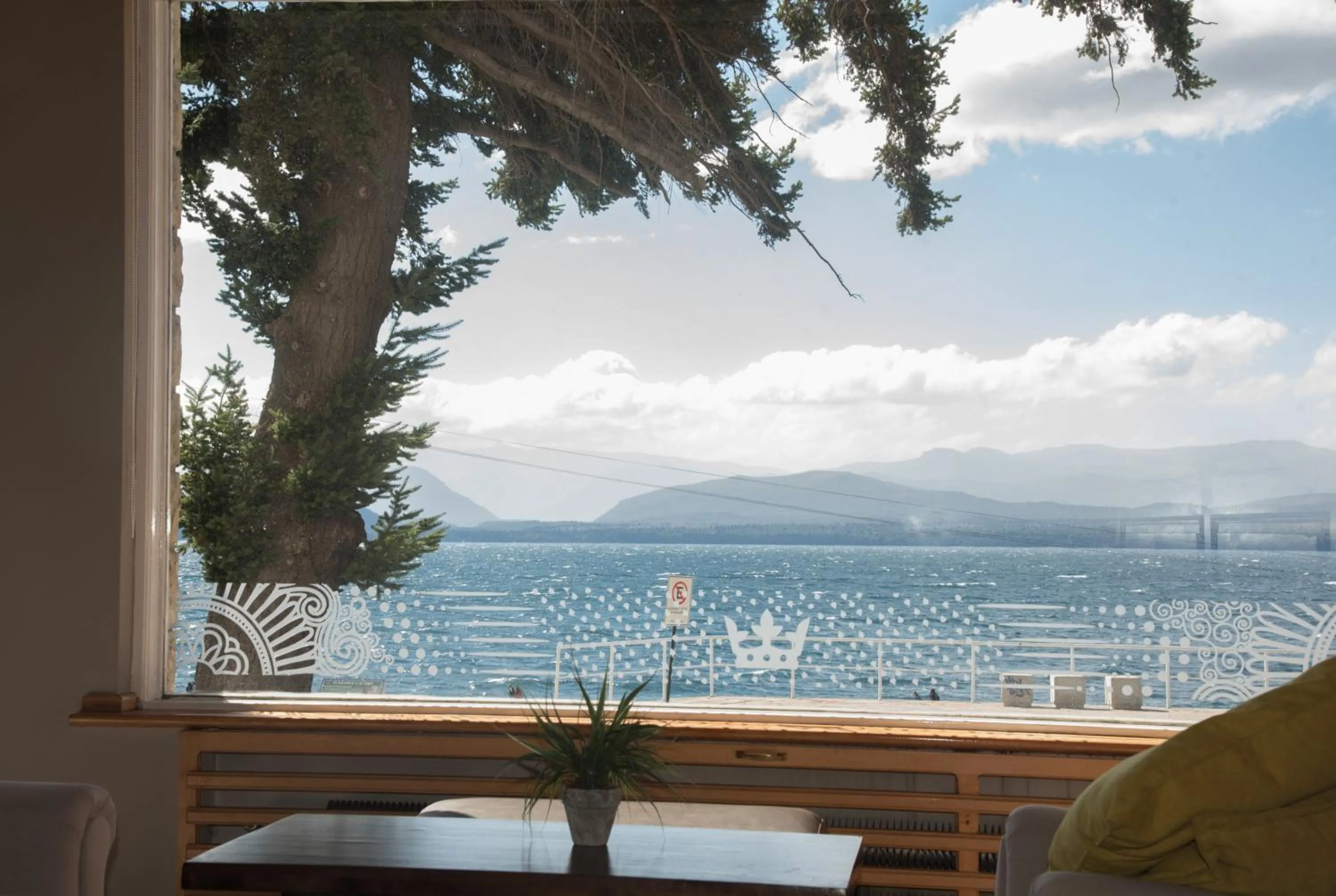 Lake view in Hotel Tres Reyes