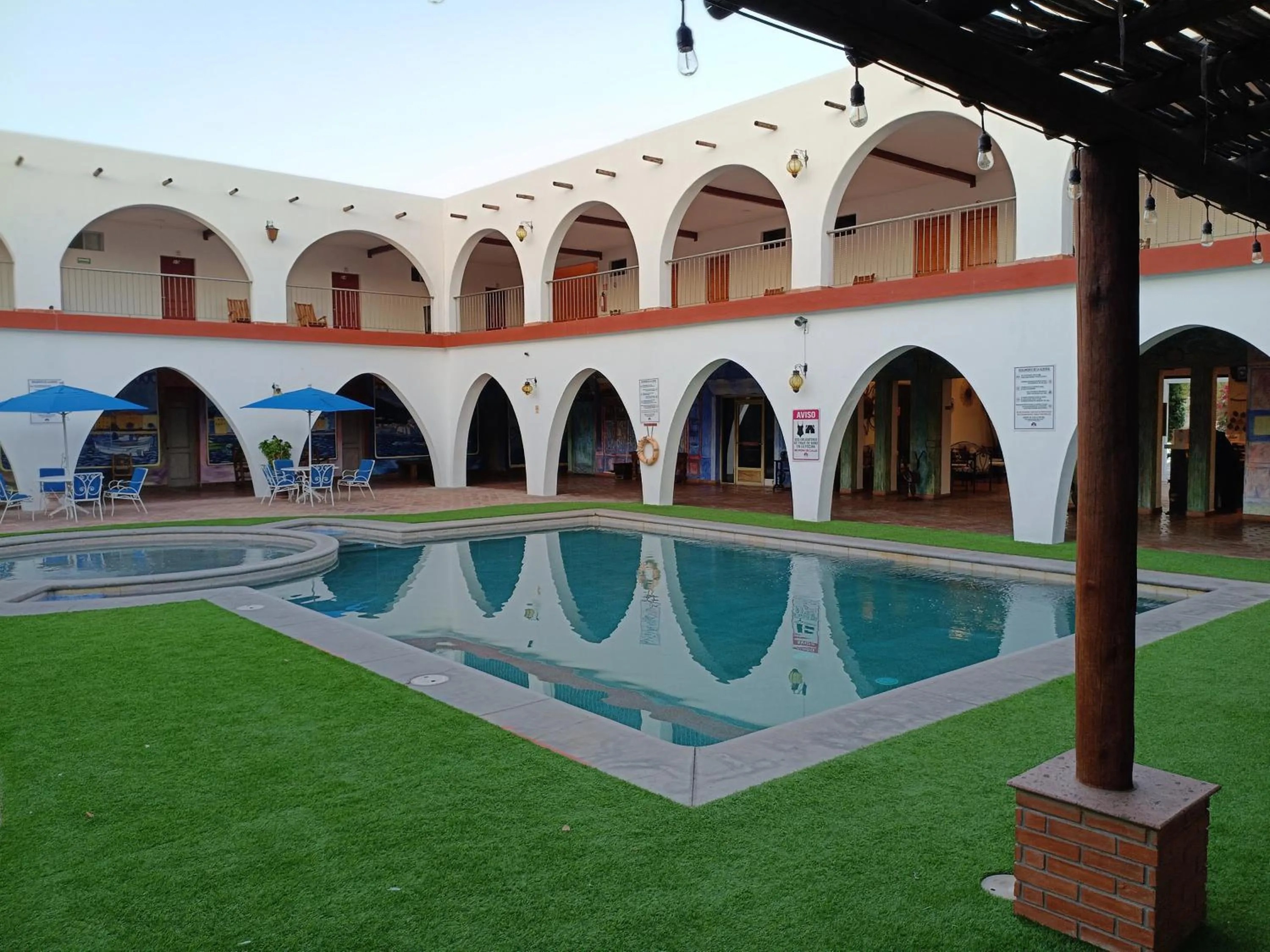 Property building in Hotel Hacienda Bugambilias La Paz