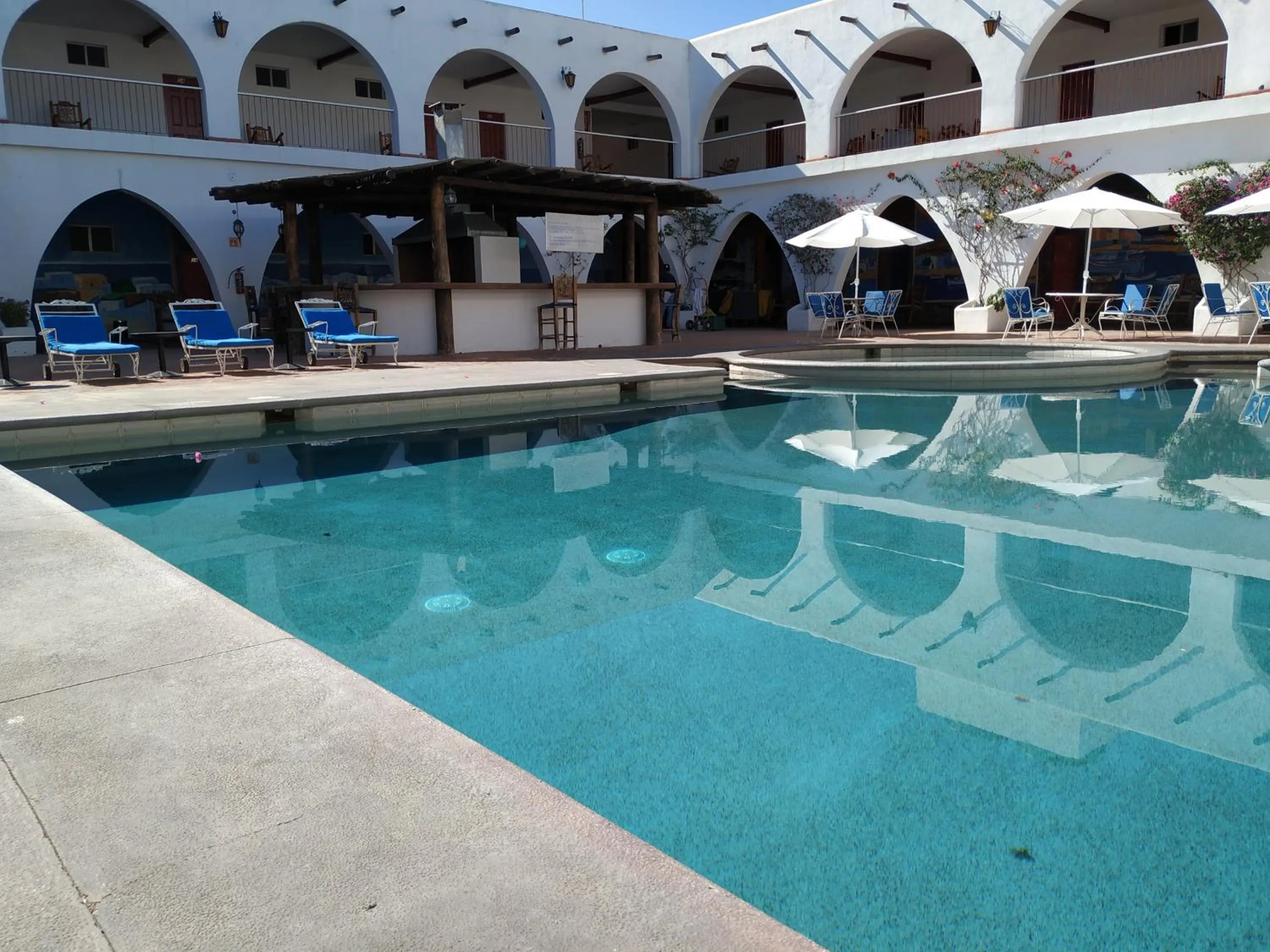 Property building in Hotel Hacienda Bugambilias La Paz