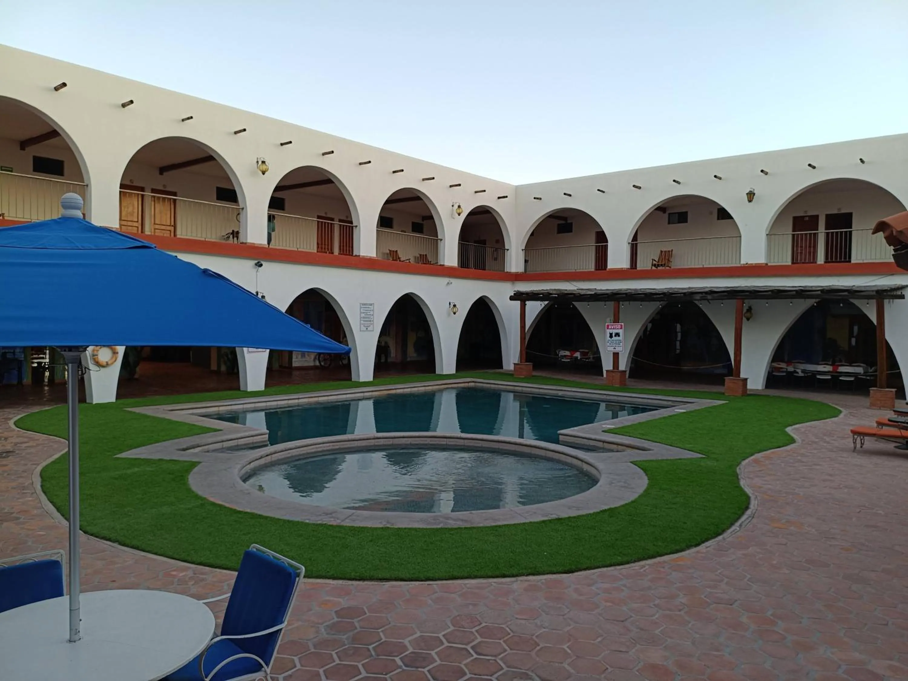 Property building in Hotel Hacienda Bugambilias La Paz