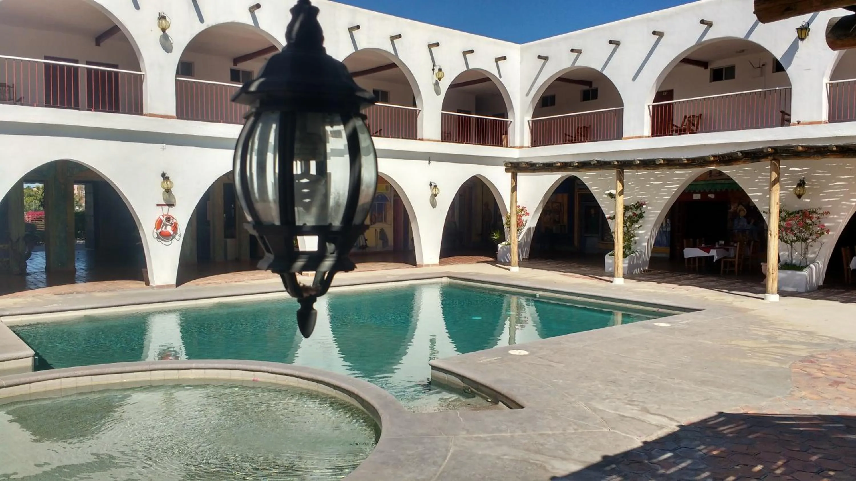 Property building in Hotel Hacienda Bugambilias La Paz