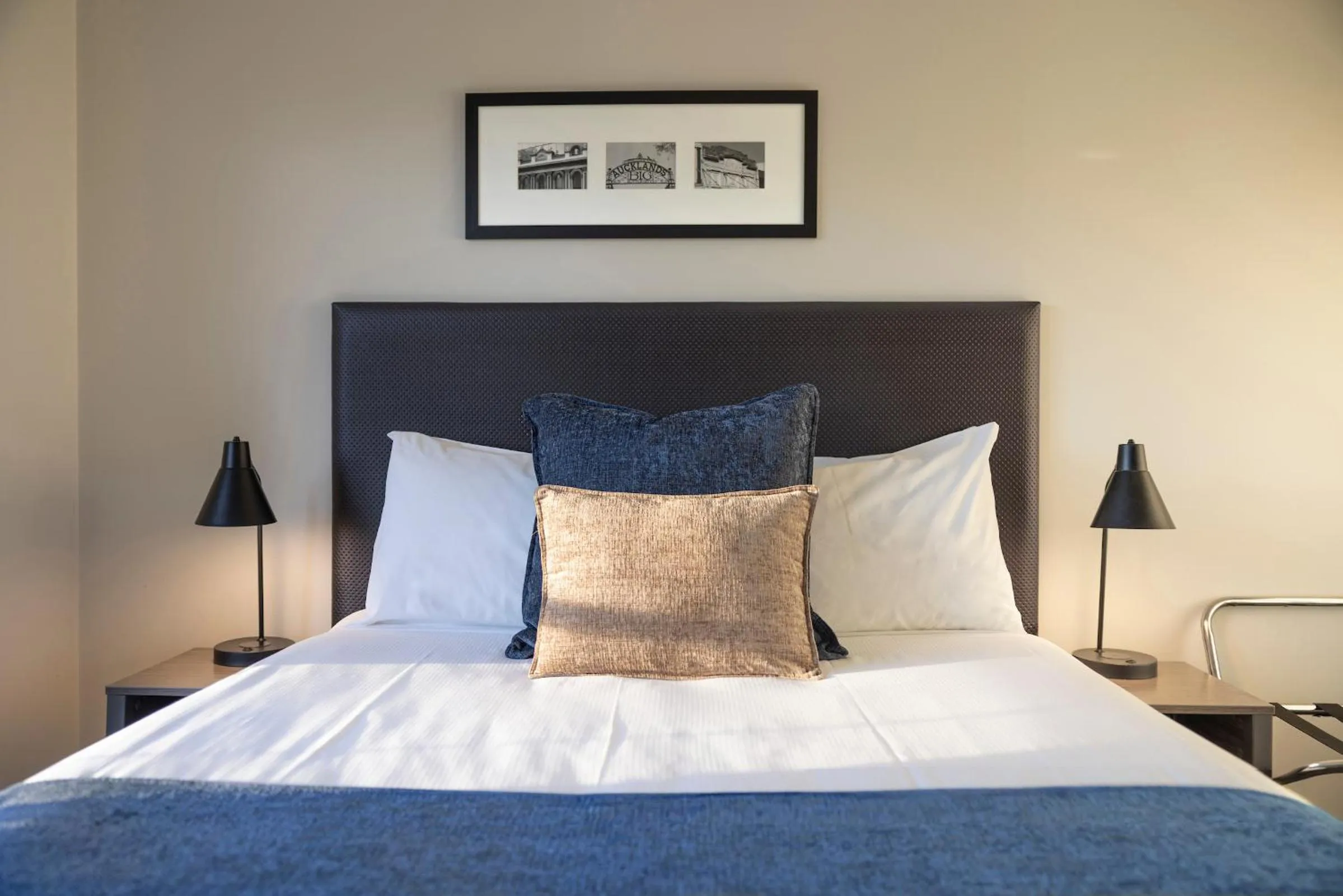 Bed in Quest Auckland Serviced Apartments