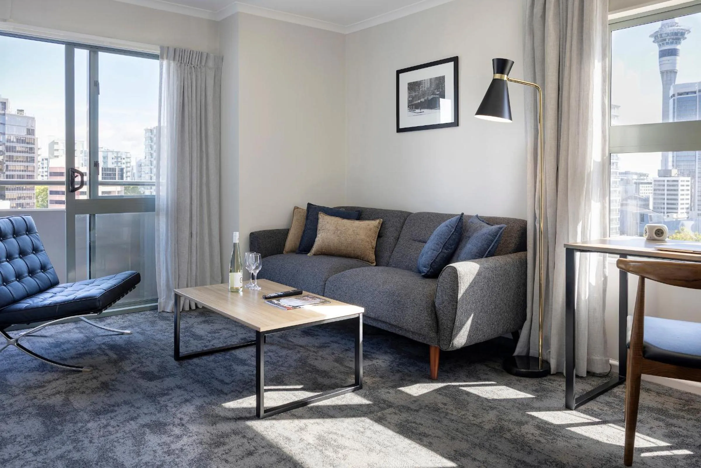 Living room in Quest Auckland Serviced Apartments