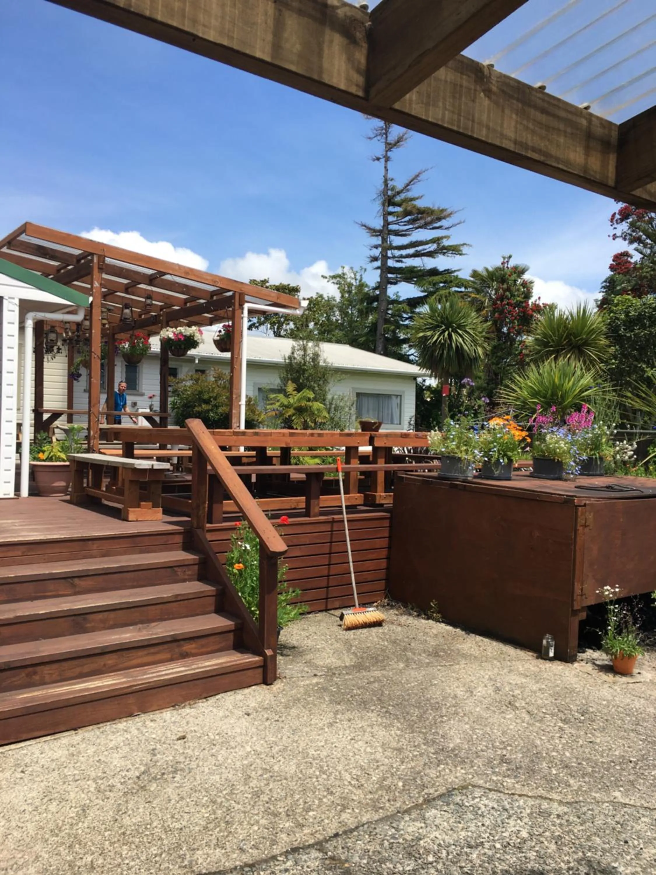 Patio in Tripinn Motel & Share Accommodation