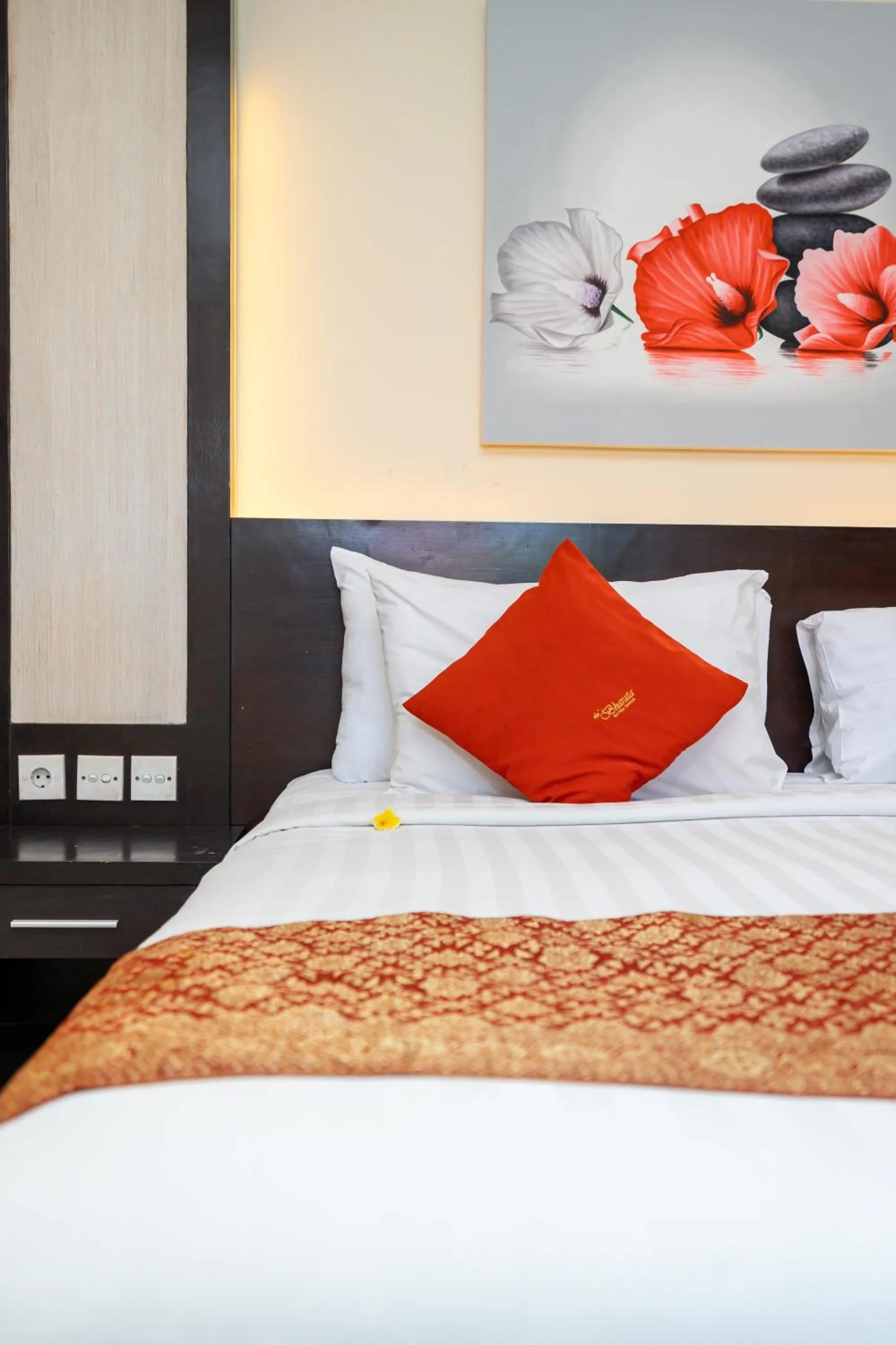 Bed in De' Bharata Bali Villas