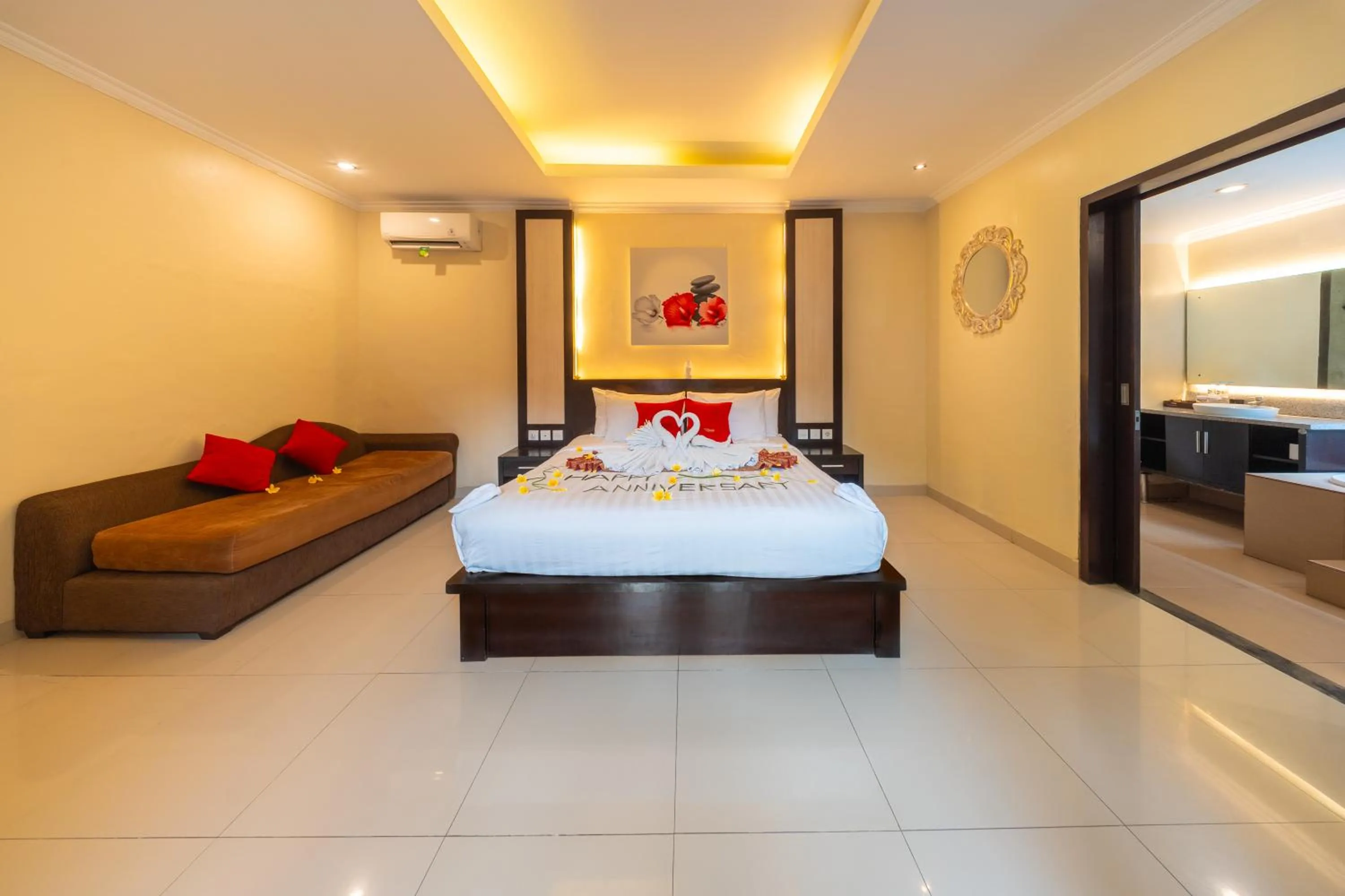 Bedroom, Bed in De' Bharata Bali Villas