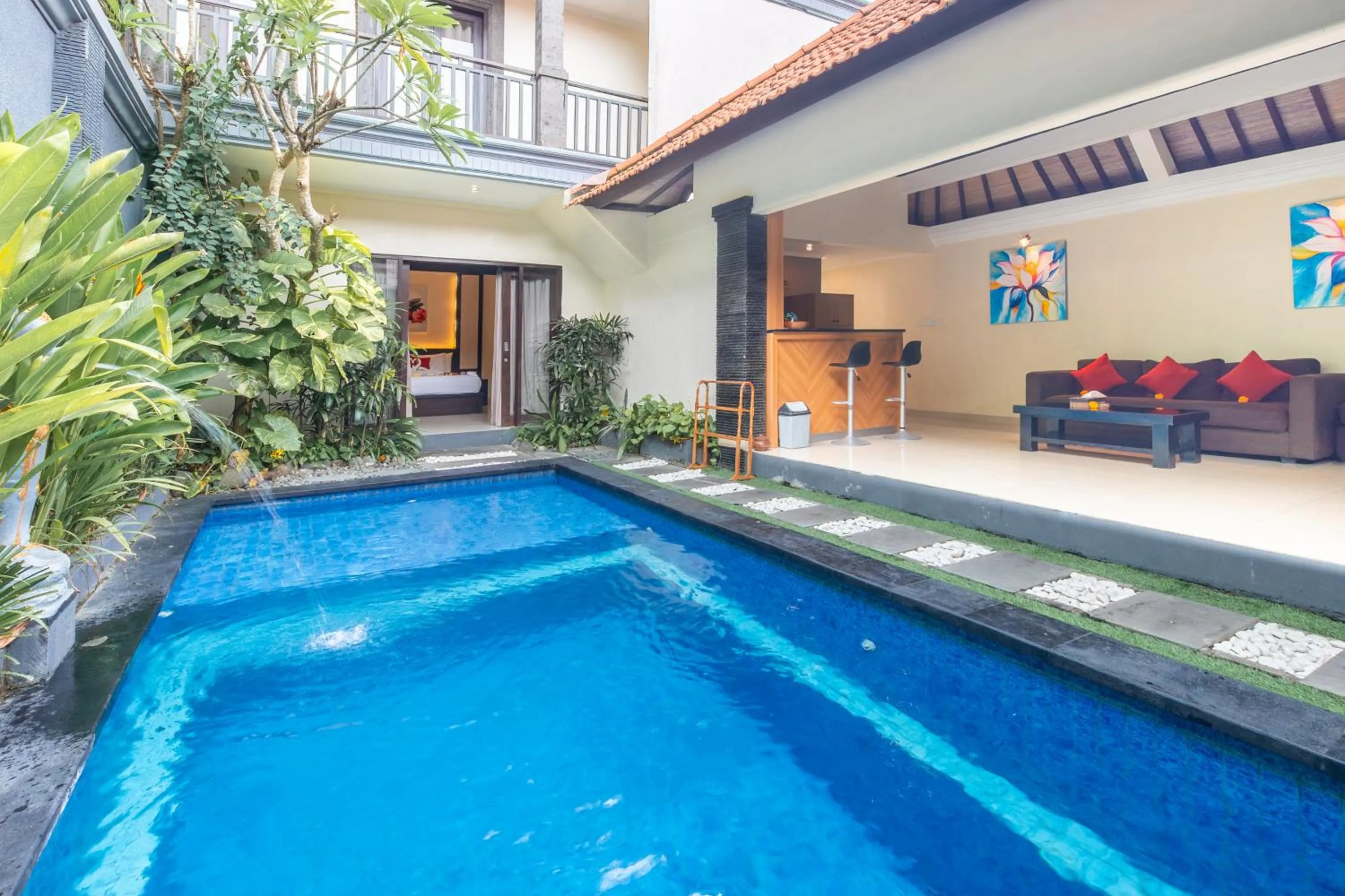 Swimming pool in De' Bharata Bali Villas