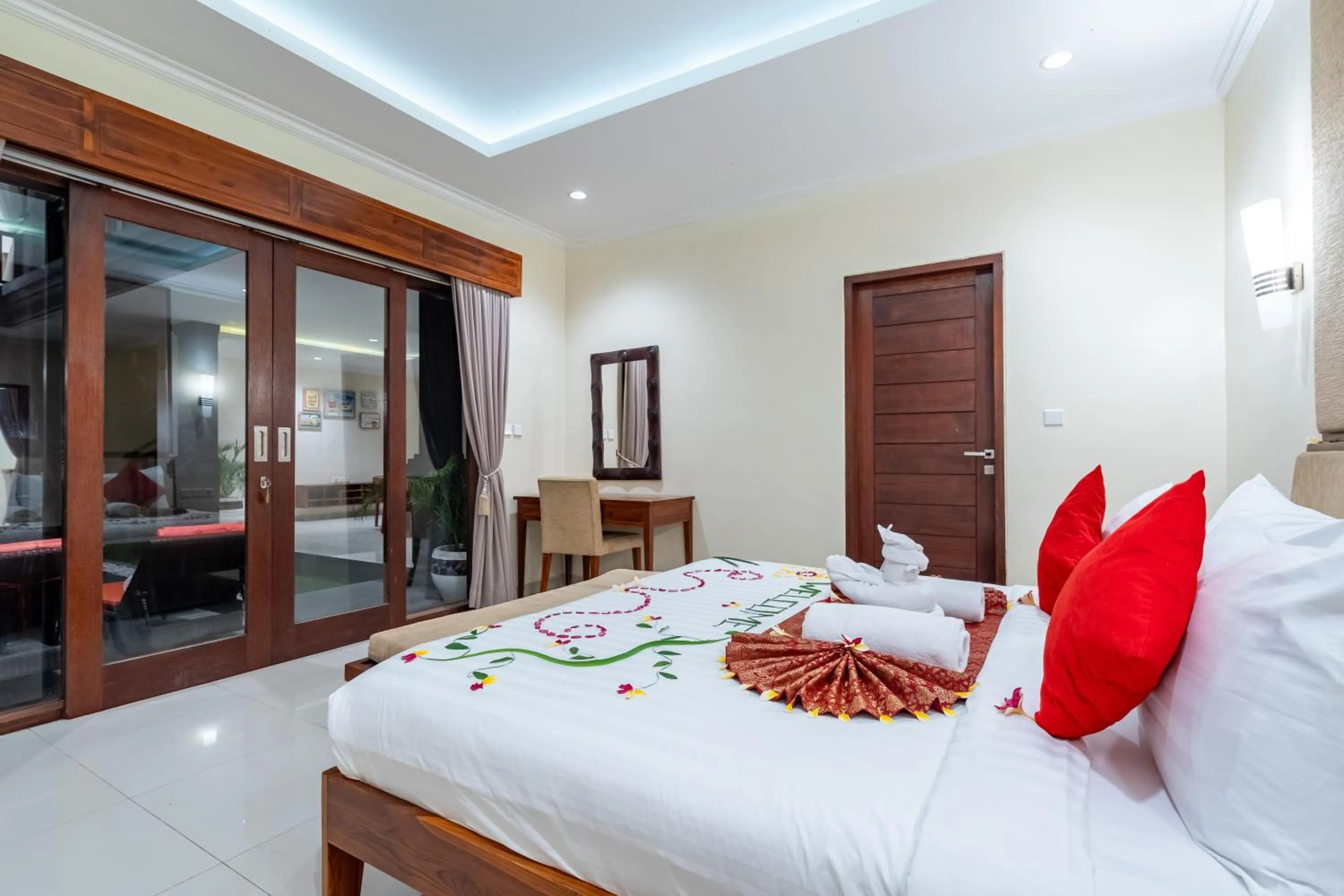 Bed in De' Bharata Bali Villas