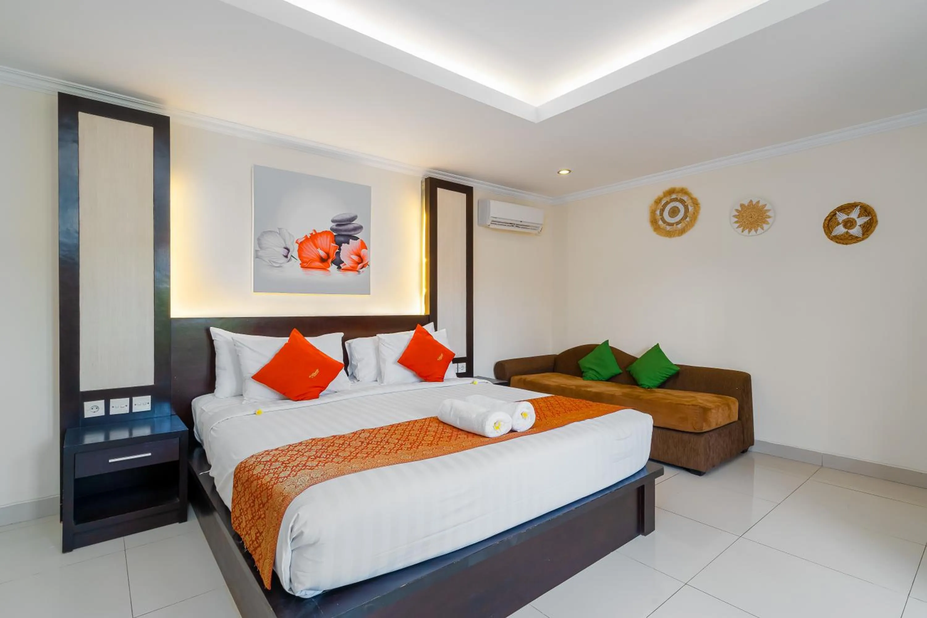 Bed in De' Bharata Bali Villas